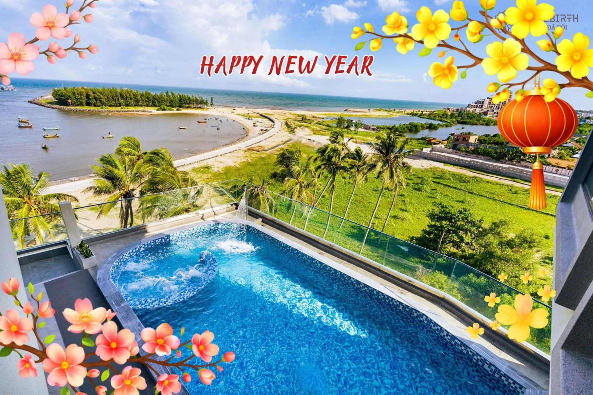 Swimming pool in The Rebirth Apartment Binh Chau Ho Tram