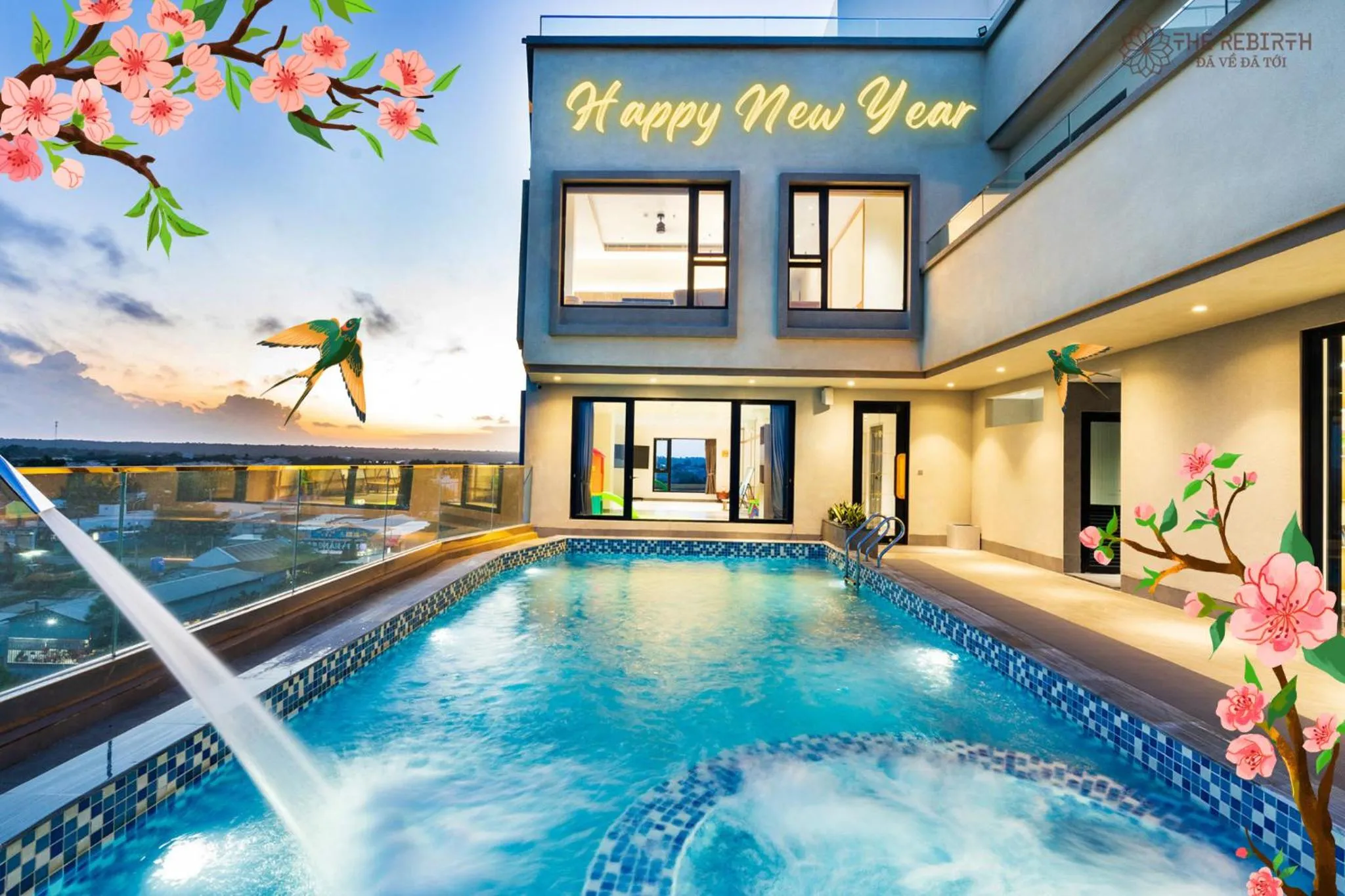 Swimming pool in The Rebirth Apartment Binh Chau Ho Tram