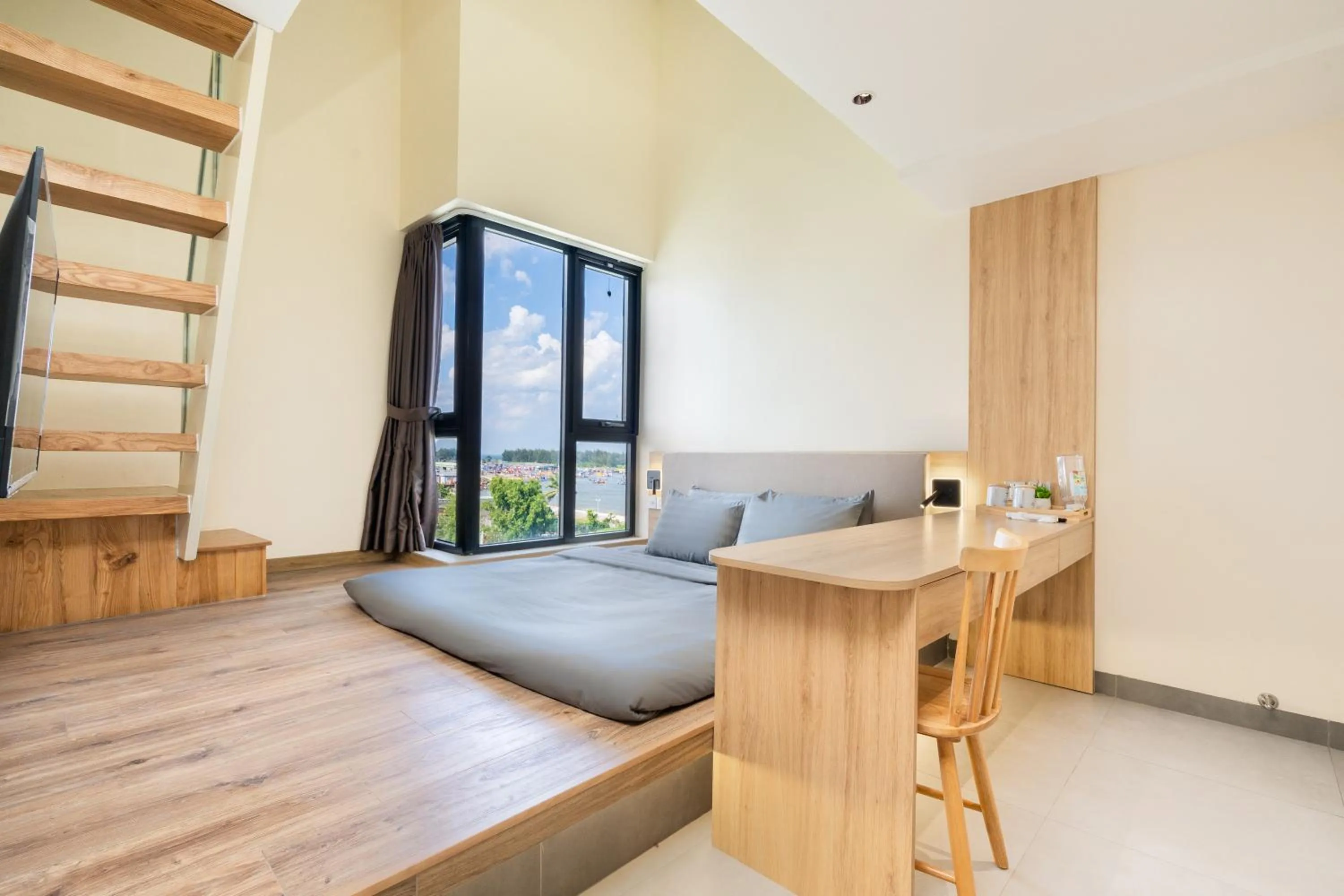 Bedroom, Bed in The Rebirth Apartment Binh Chau Ho Tram