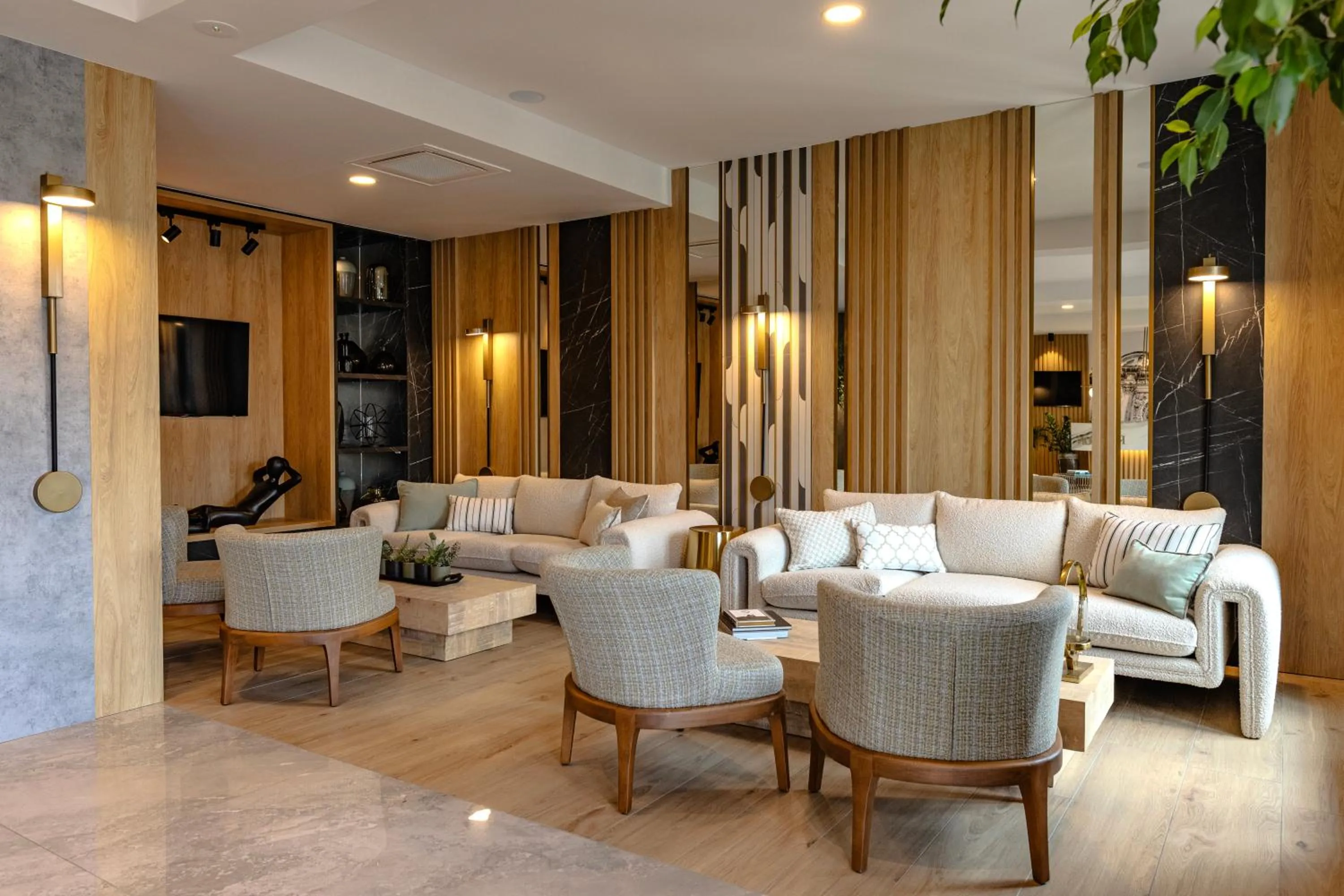 Lobby or reception in Hotel Branco Timisoara