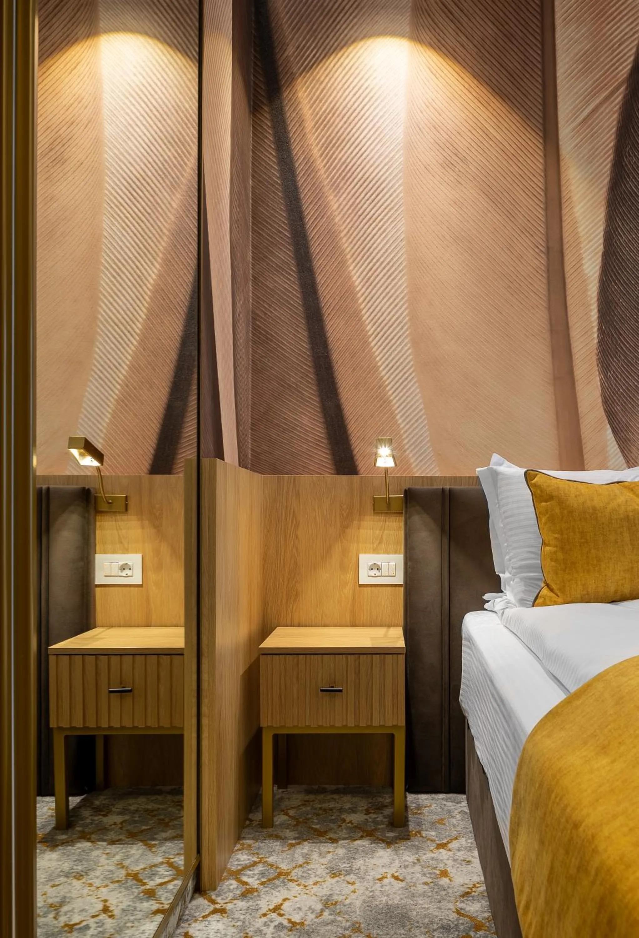 Bed in Hotel Branco Timisoara