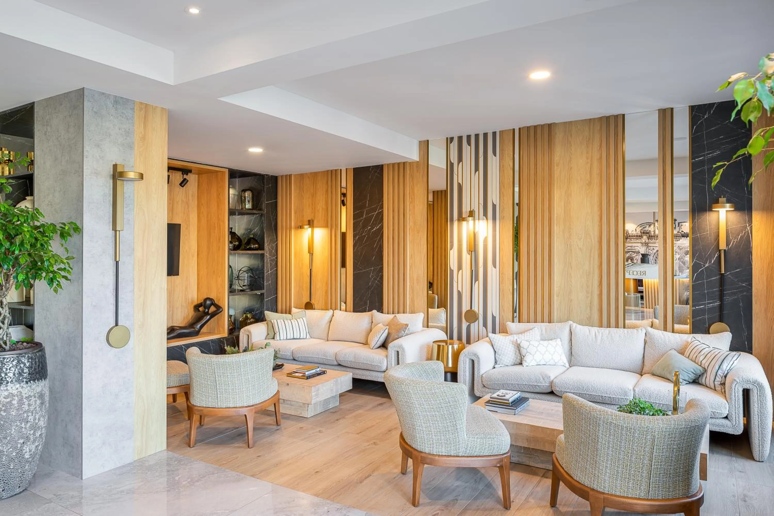 Lobby or reception in Hotel Branco Timisoara