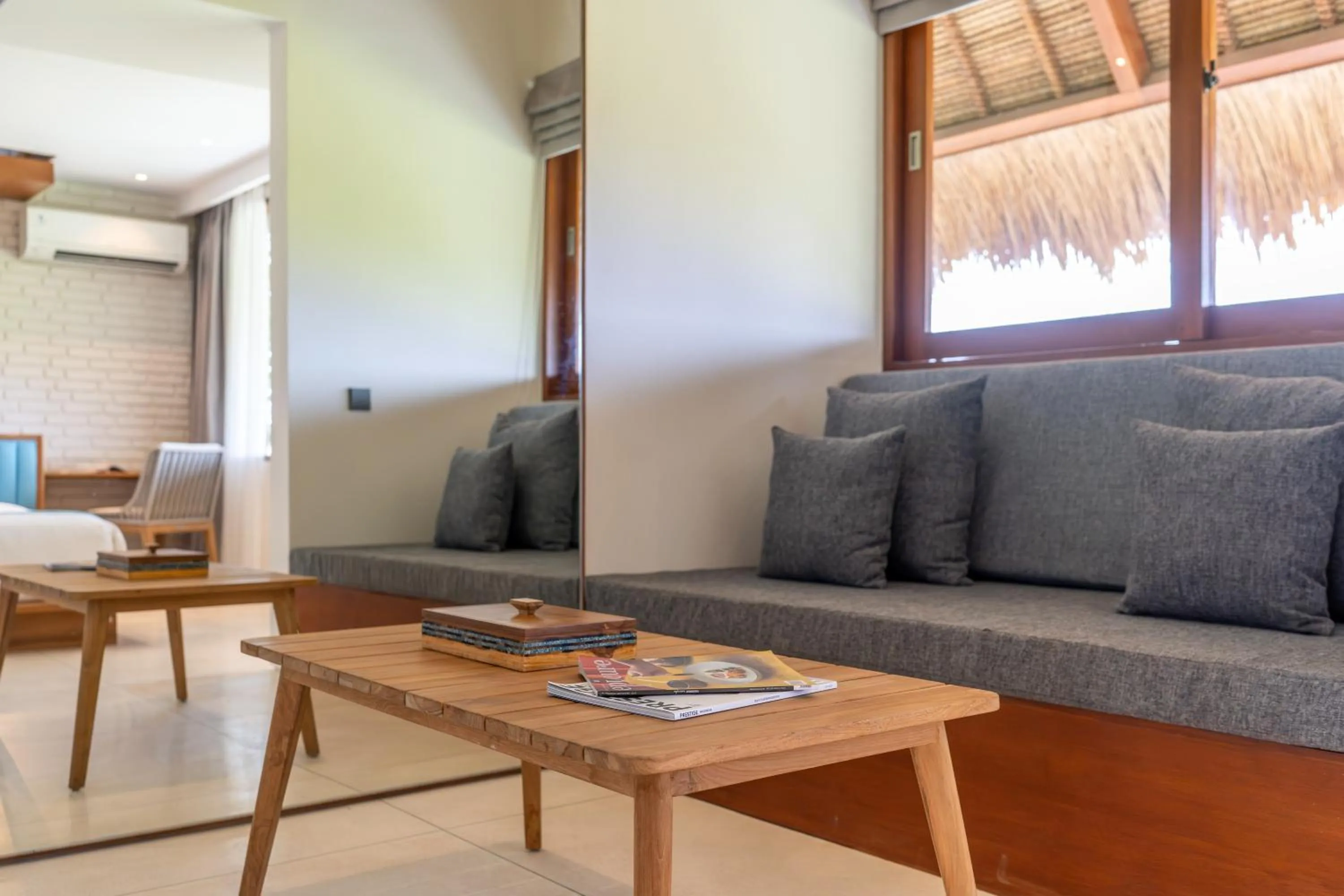 Seating area in IZE Canggu by LifestyleRetreats