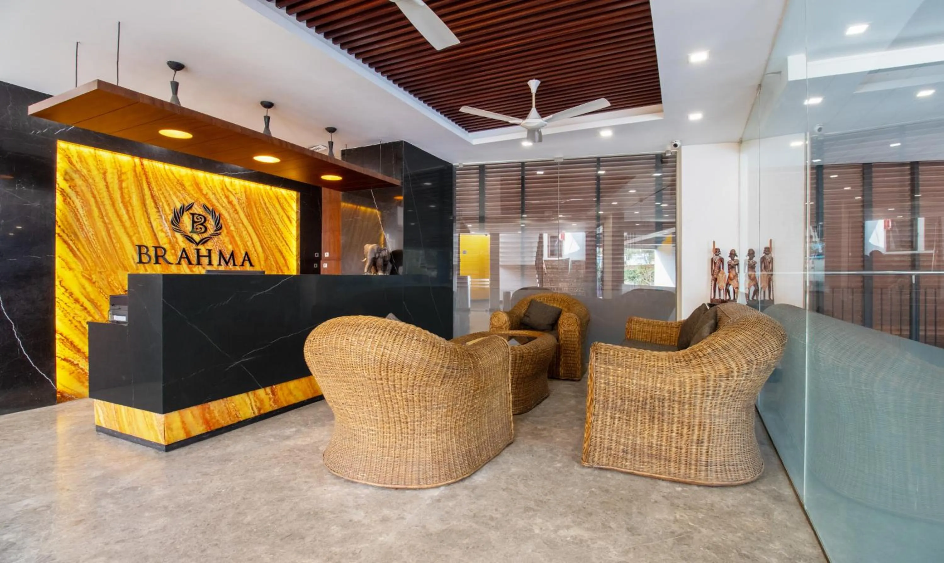 Lobby or reception in Treebo Brahma, Wayanad