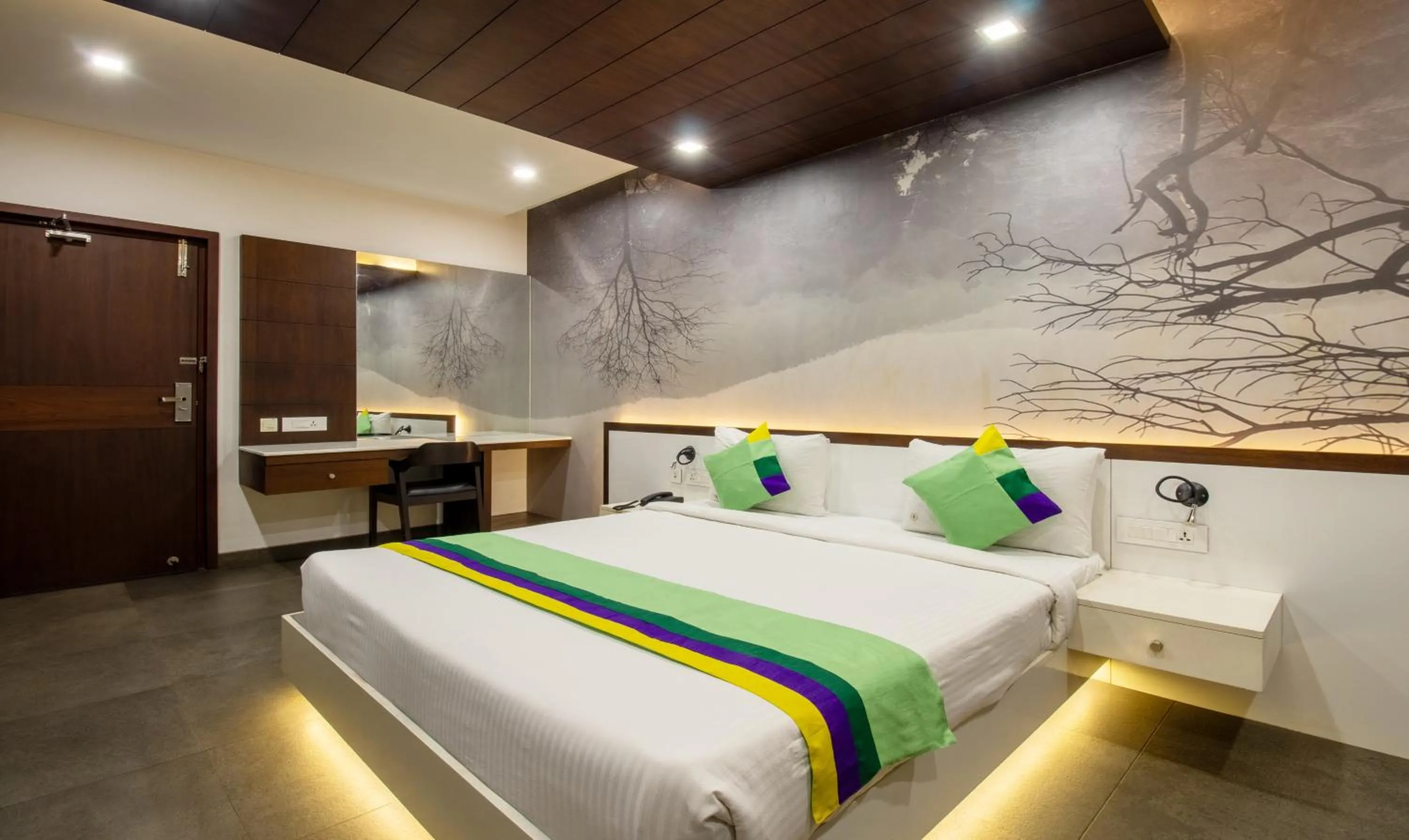 Bedroom, Bed in Treebo Brahma, Wayanad