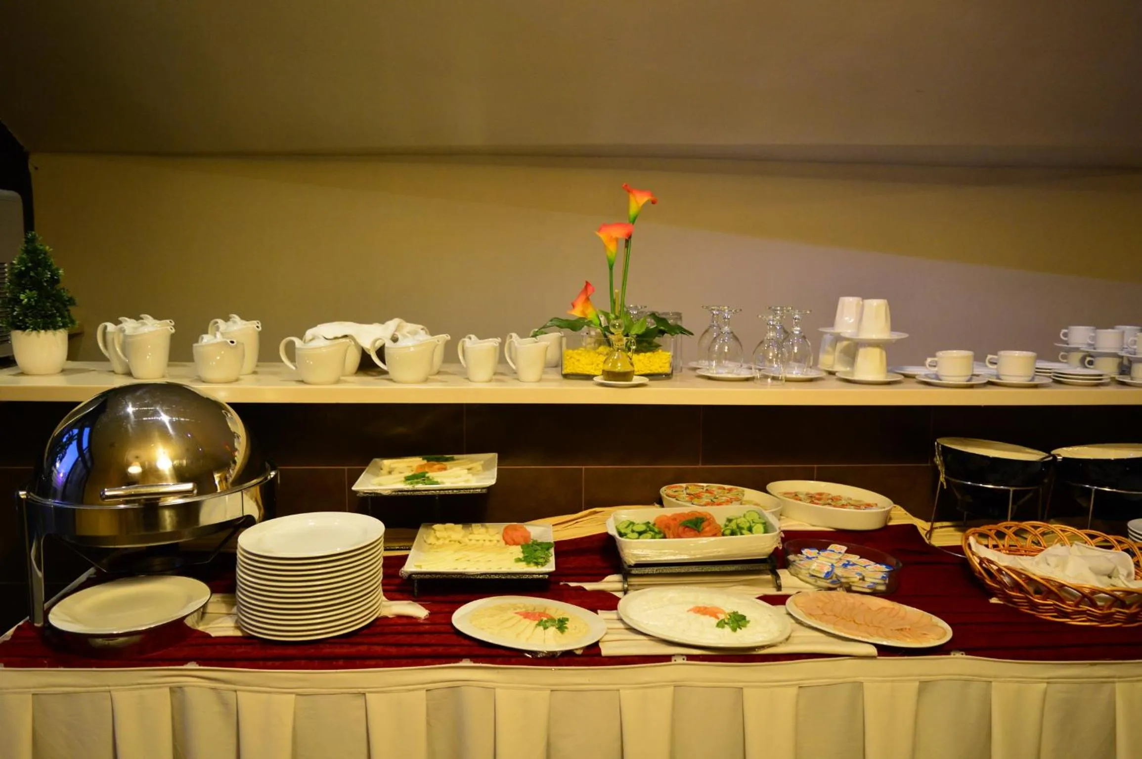 Buffet breakfast in Nadine Hotel Suites
