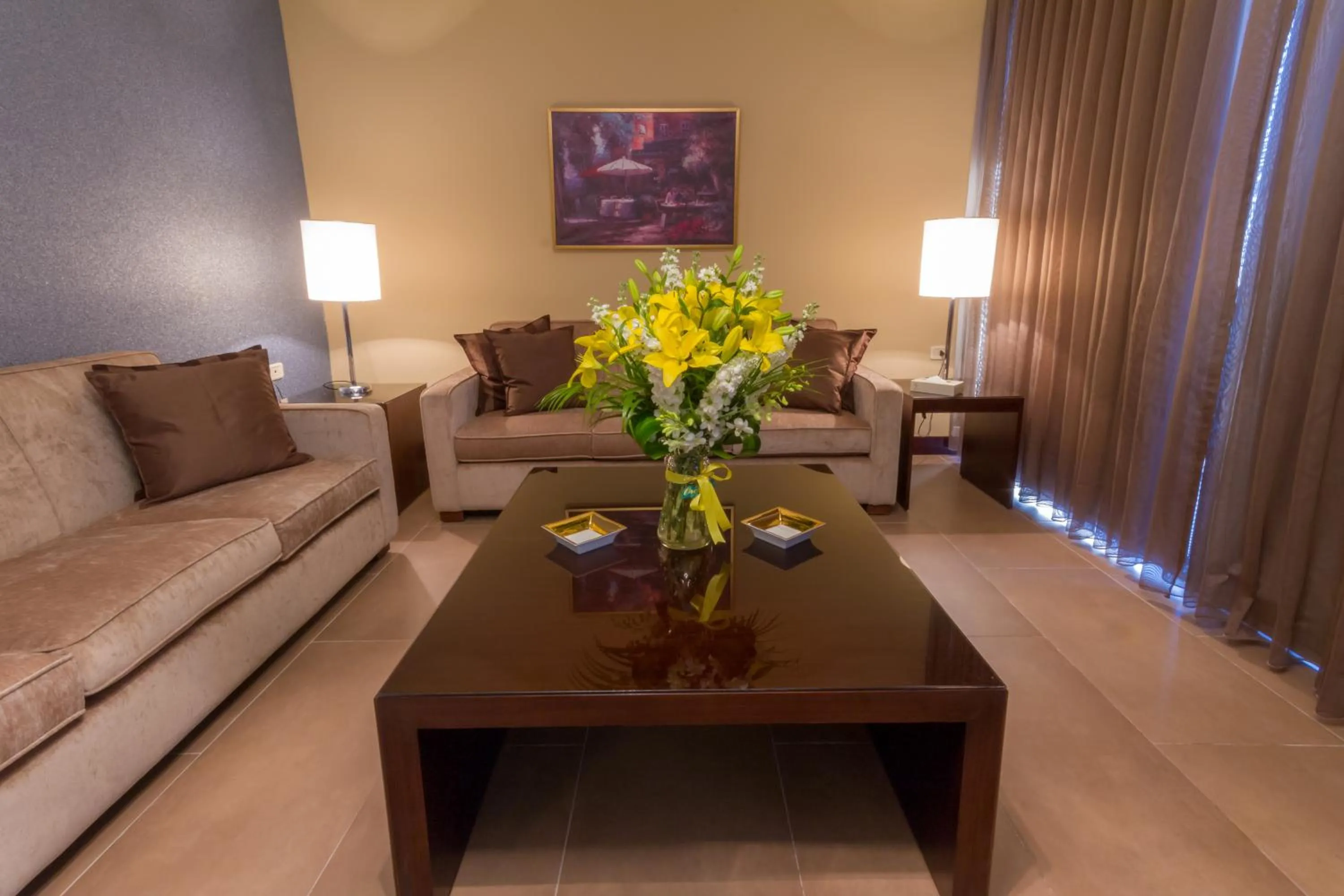 Living room in Nadine Hotel Suites