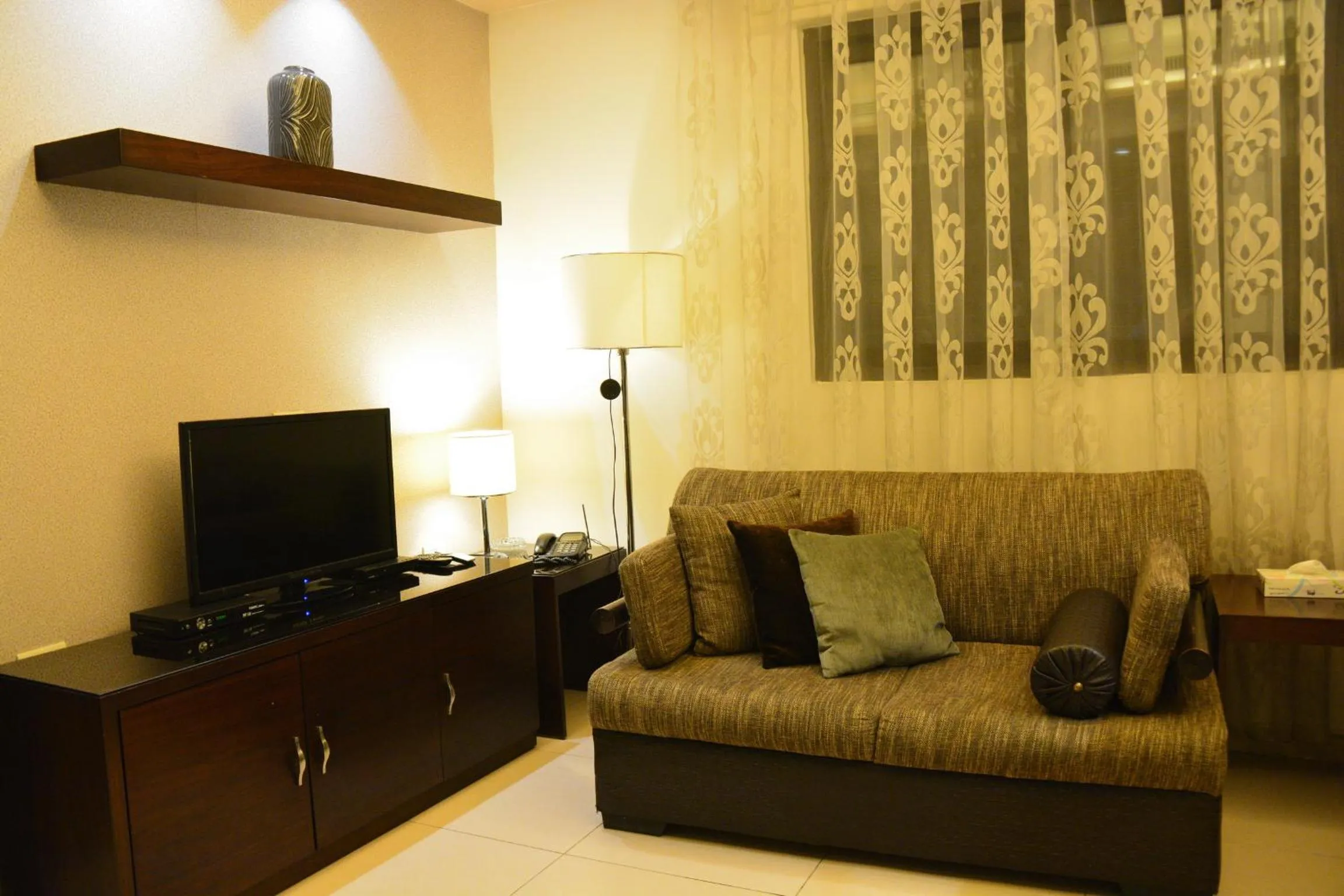 Seating area in Nadine Hotel Suites
