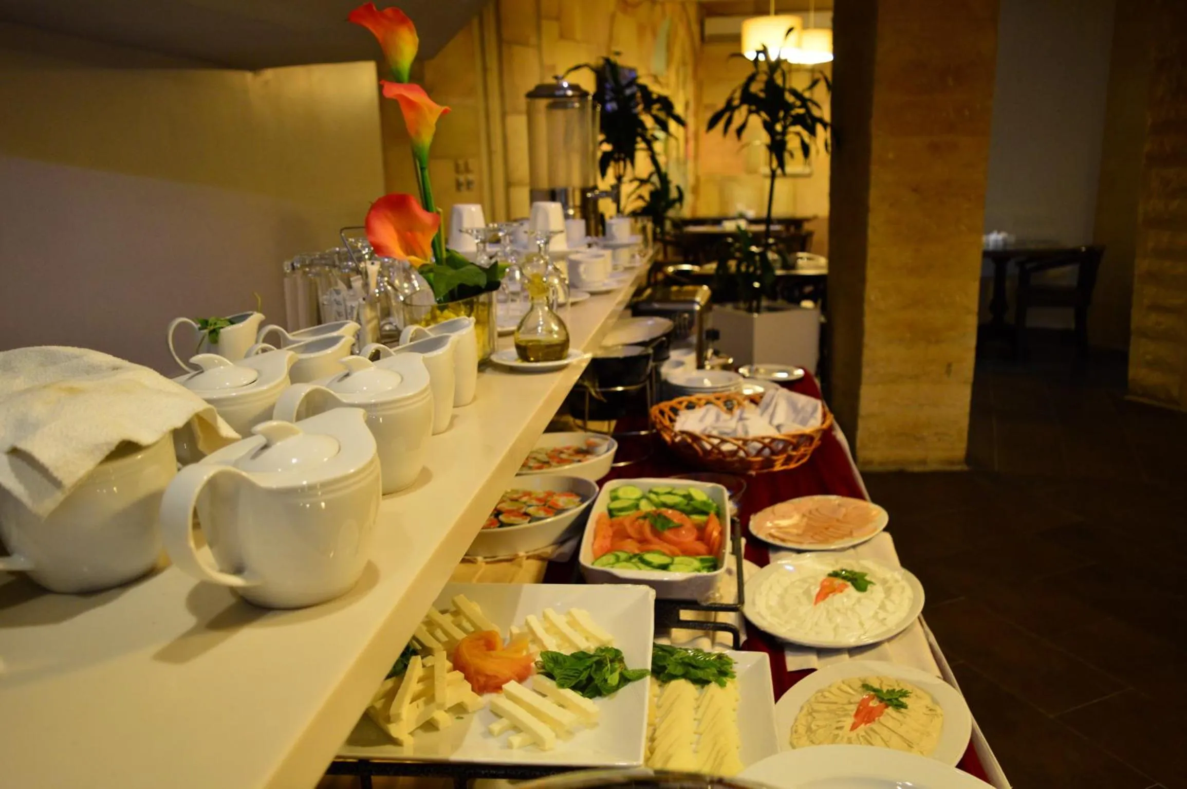 Buffet breakfast in Nadine Hotel Suites