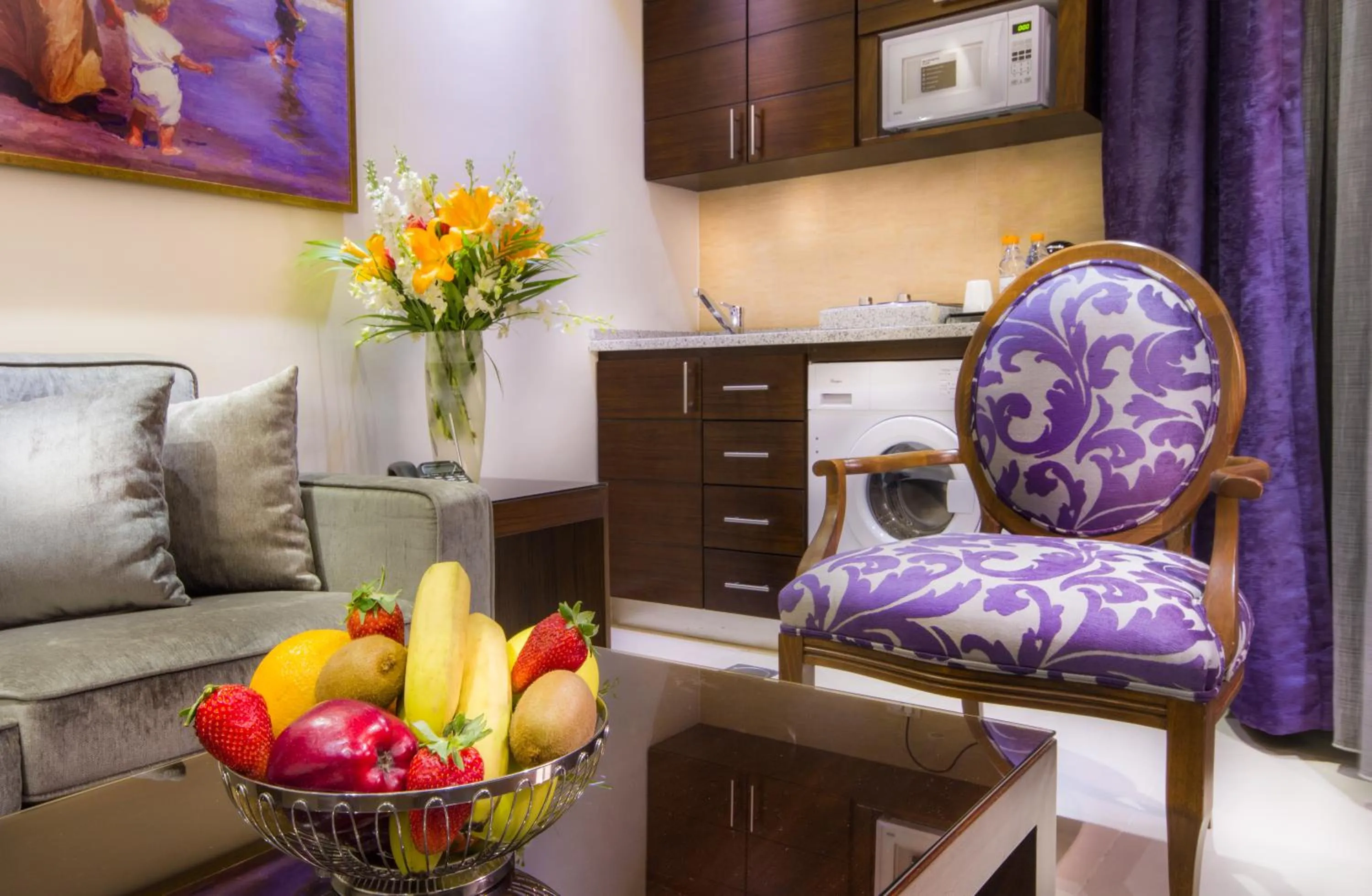 Living room in Nadine Hotel Suites