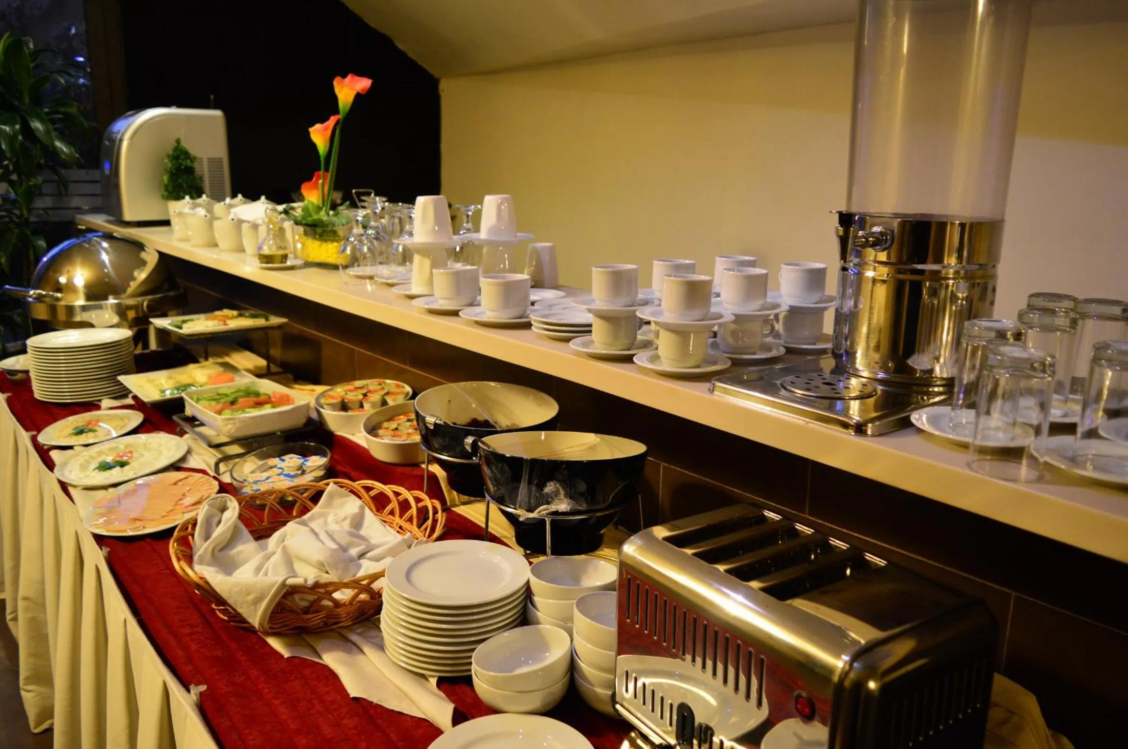 Buffet breakfast in Nadine Hotel Suites