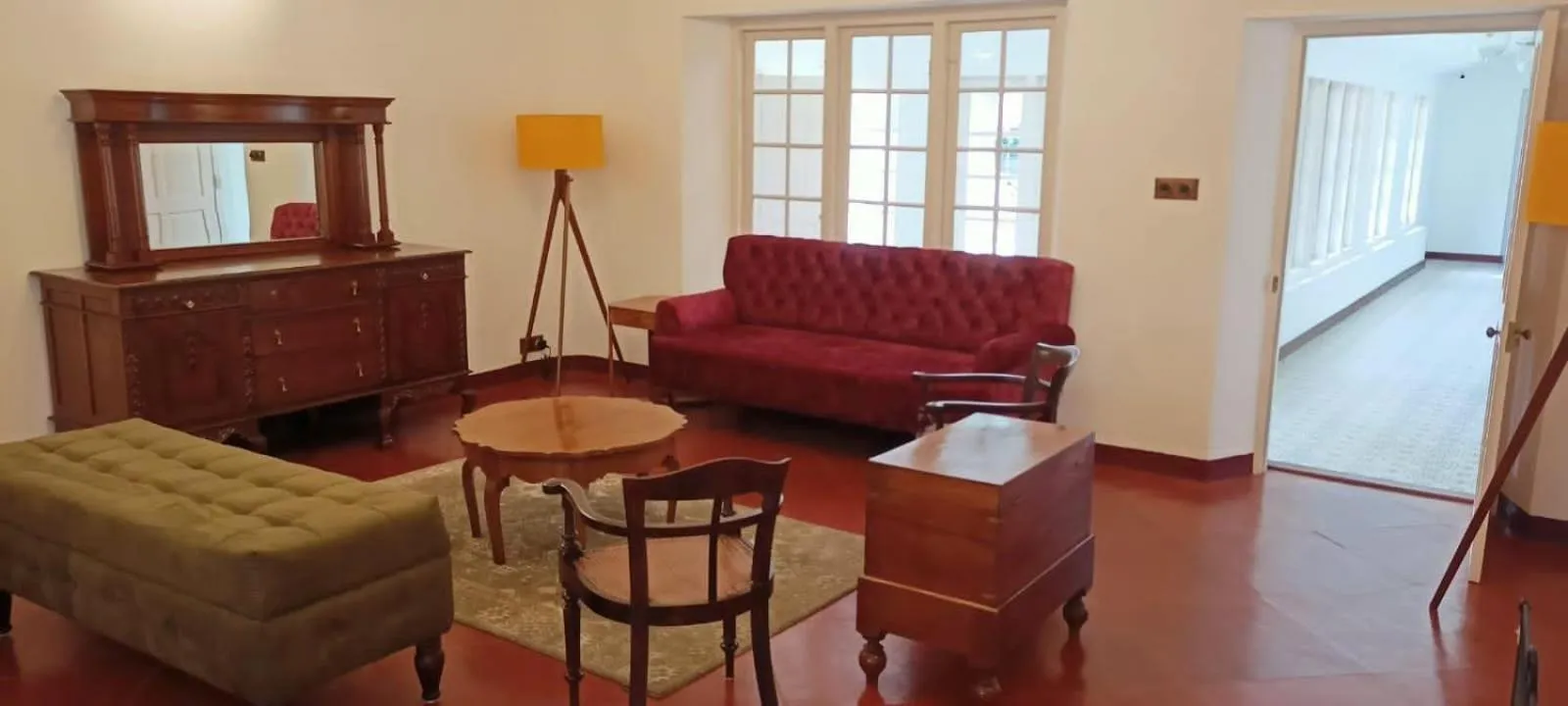 Living room in Lockhart Bungalow Munnar - A CGH Earth SAHA Experience