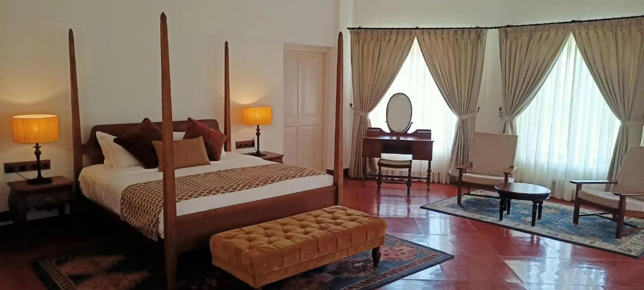 Bed in Lockhart Bungalow Munnar - A CGH Earth SAHA Experience