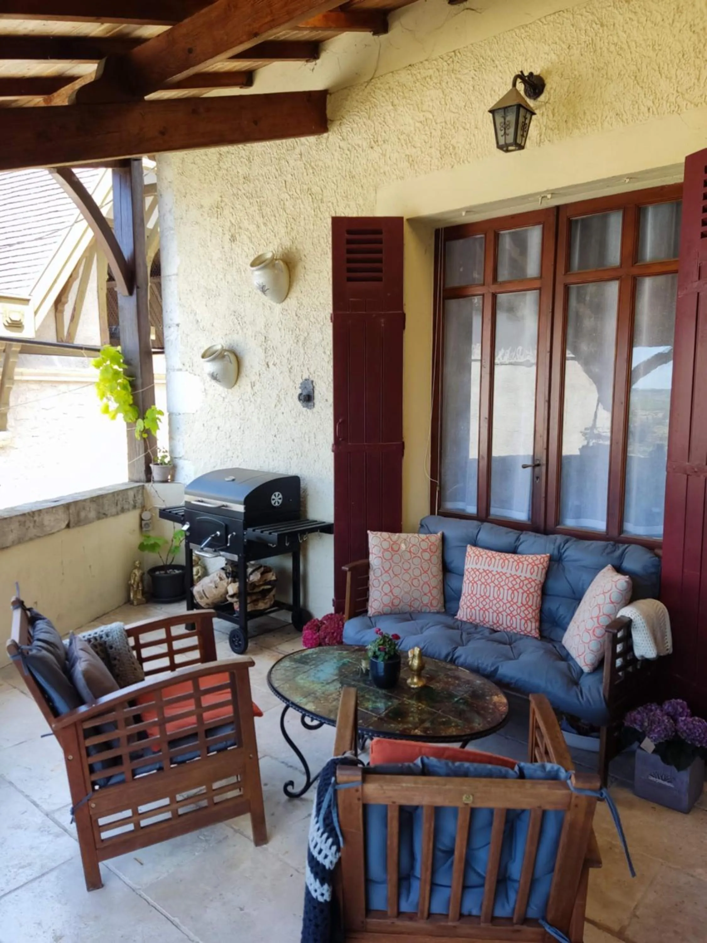 Balcony/Terrace in L'Entrée Chambres d'Hôtes Bar & Restaurant