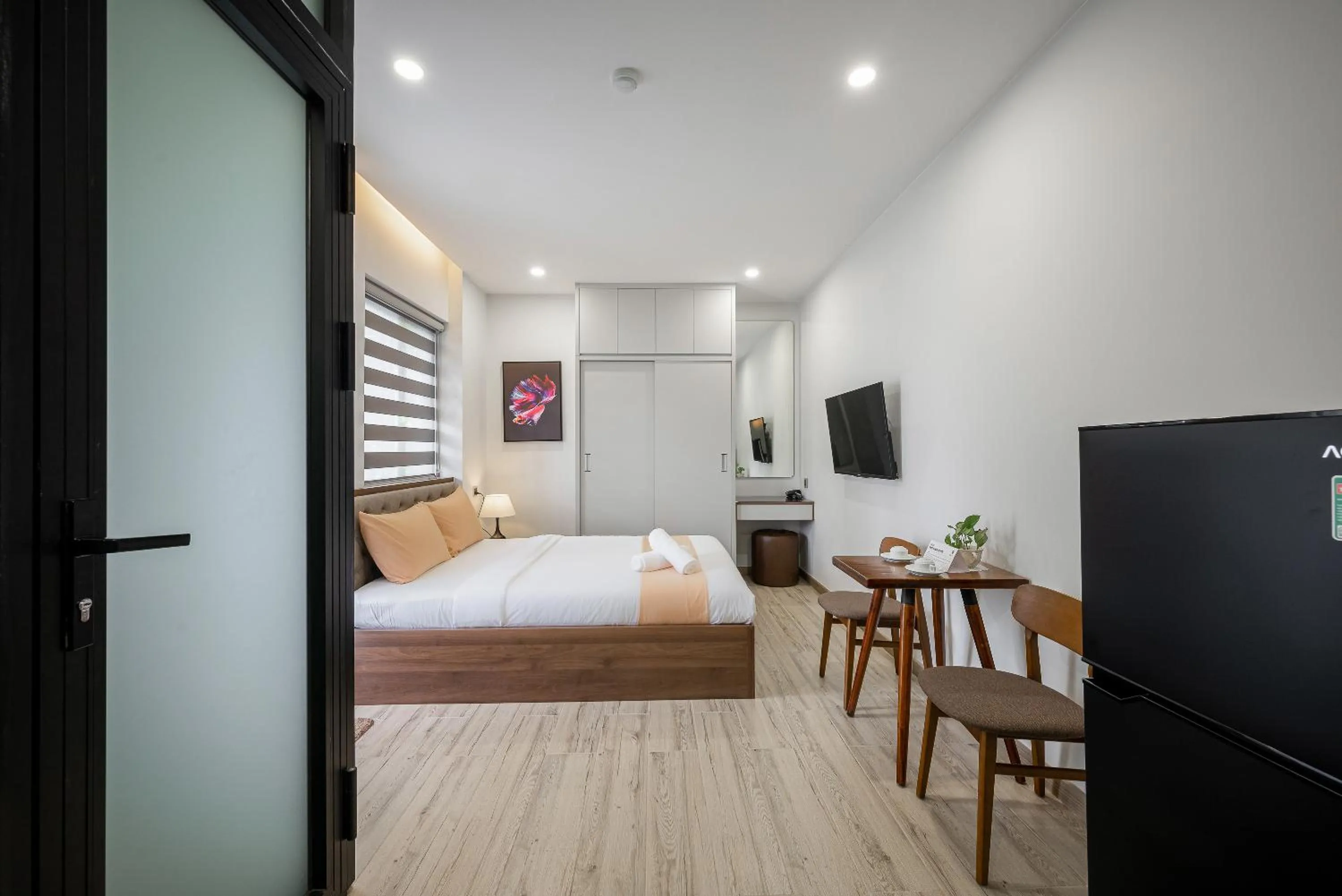 TV and multimedia, Bed in Cozrum Homes - Kena House