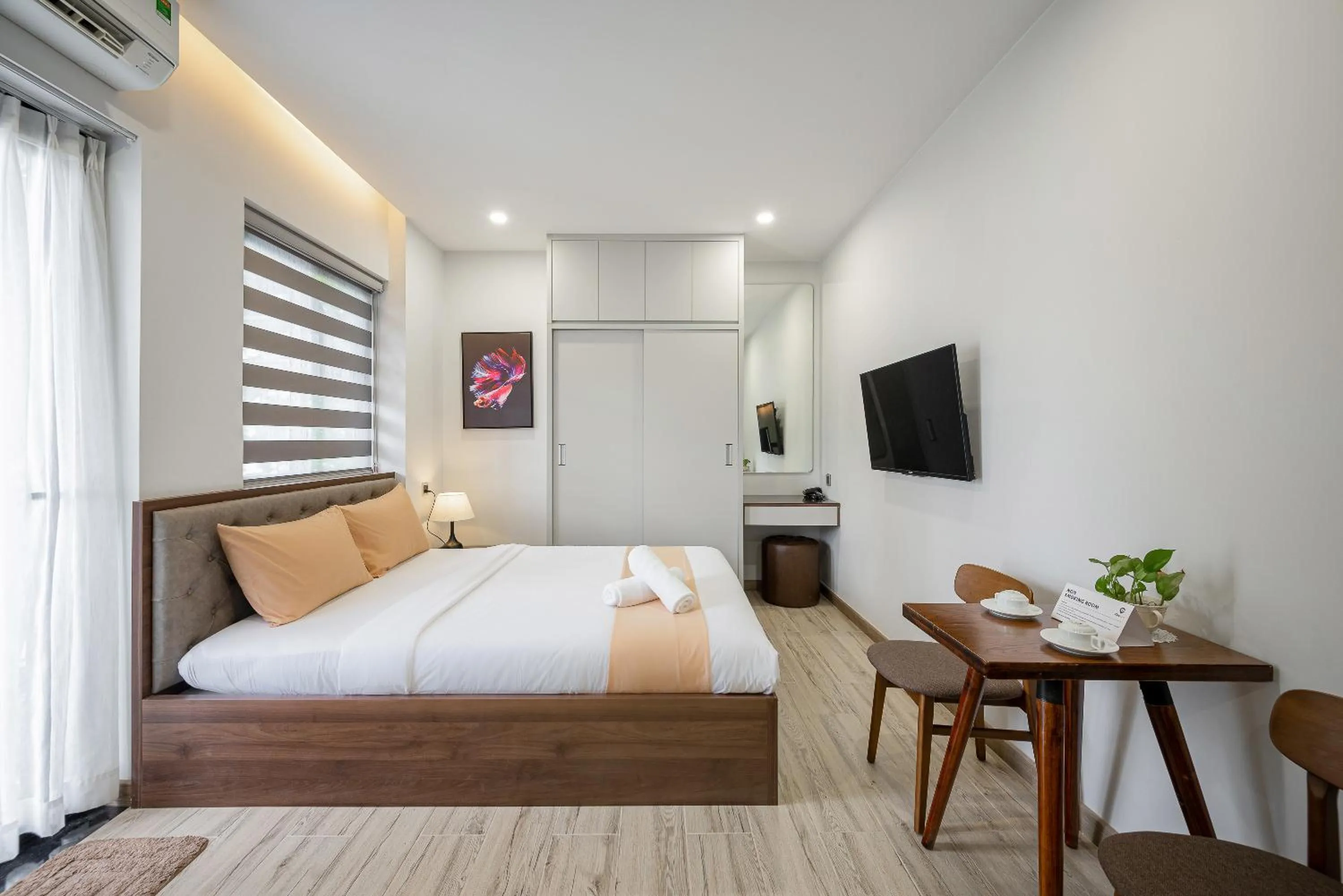 TV and multimedia, Bed in Cozrum Homes - Kena House