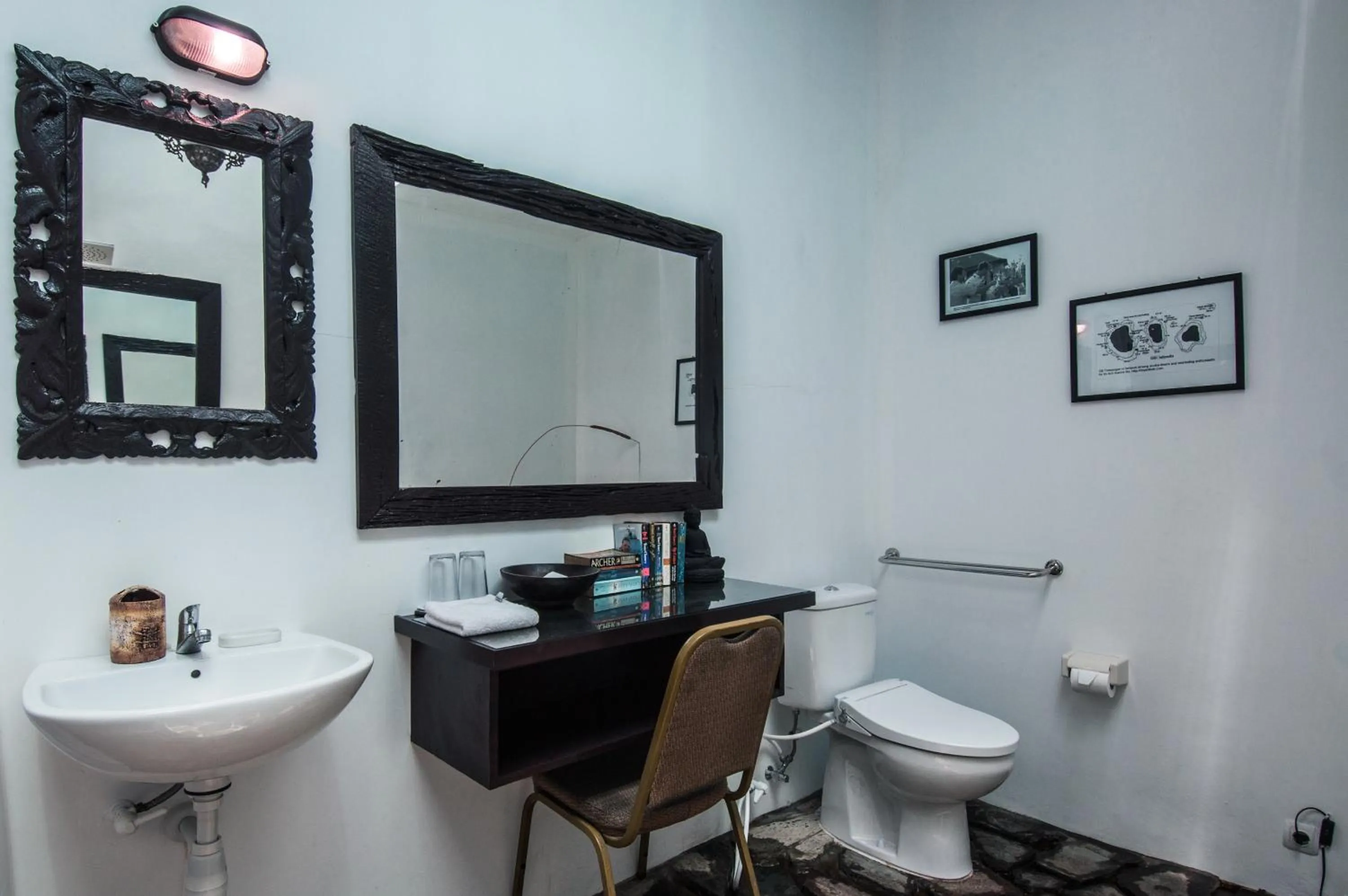 Shower in Ambary House Gili Trawangan- 2 BR Private Villa, Pool