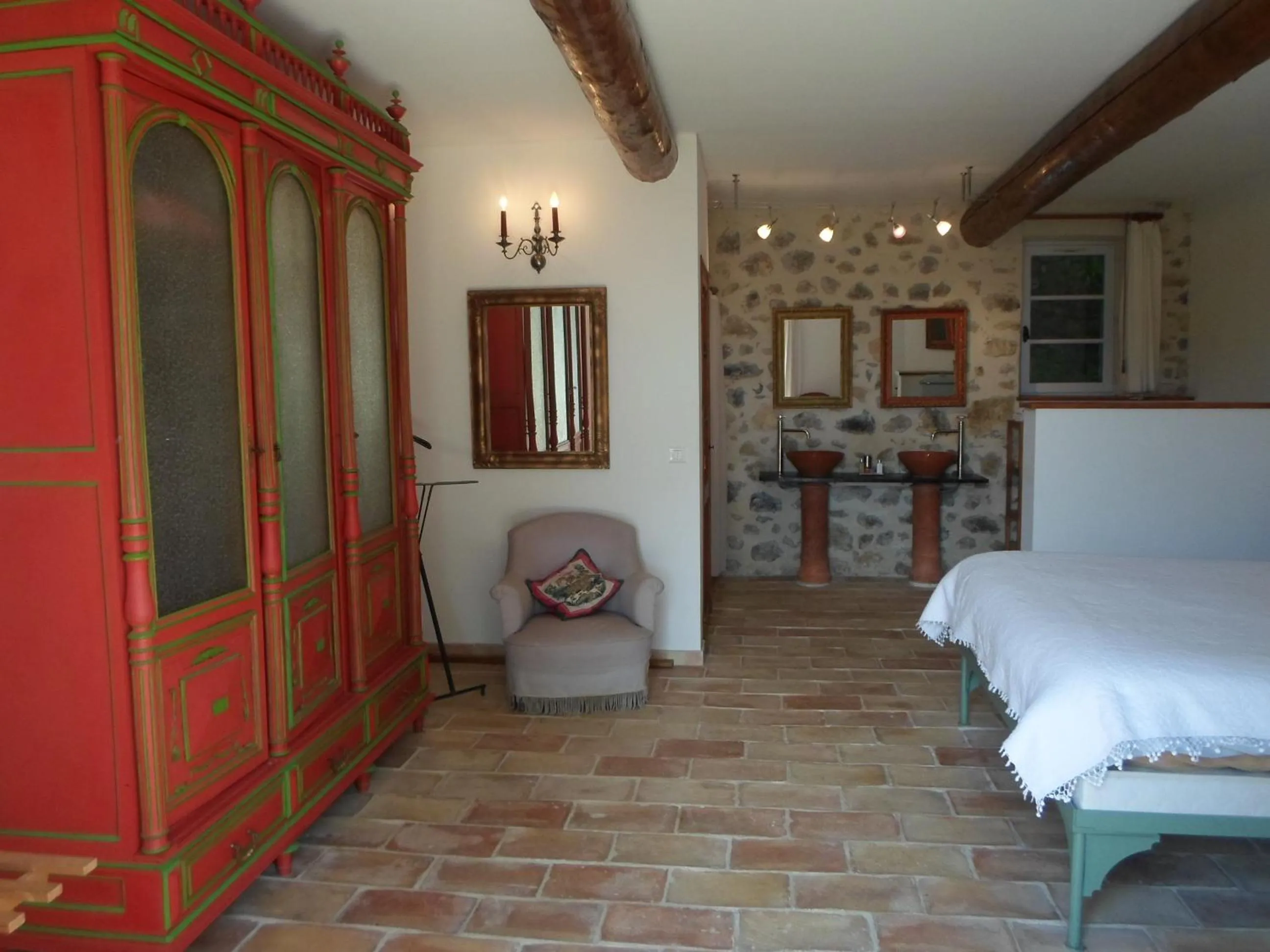 Decorative detail, Bed in Pavillon de Beauregard