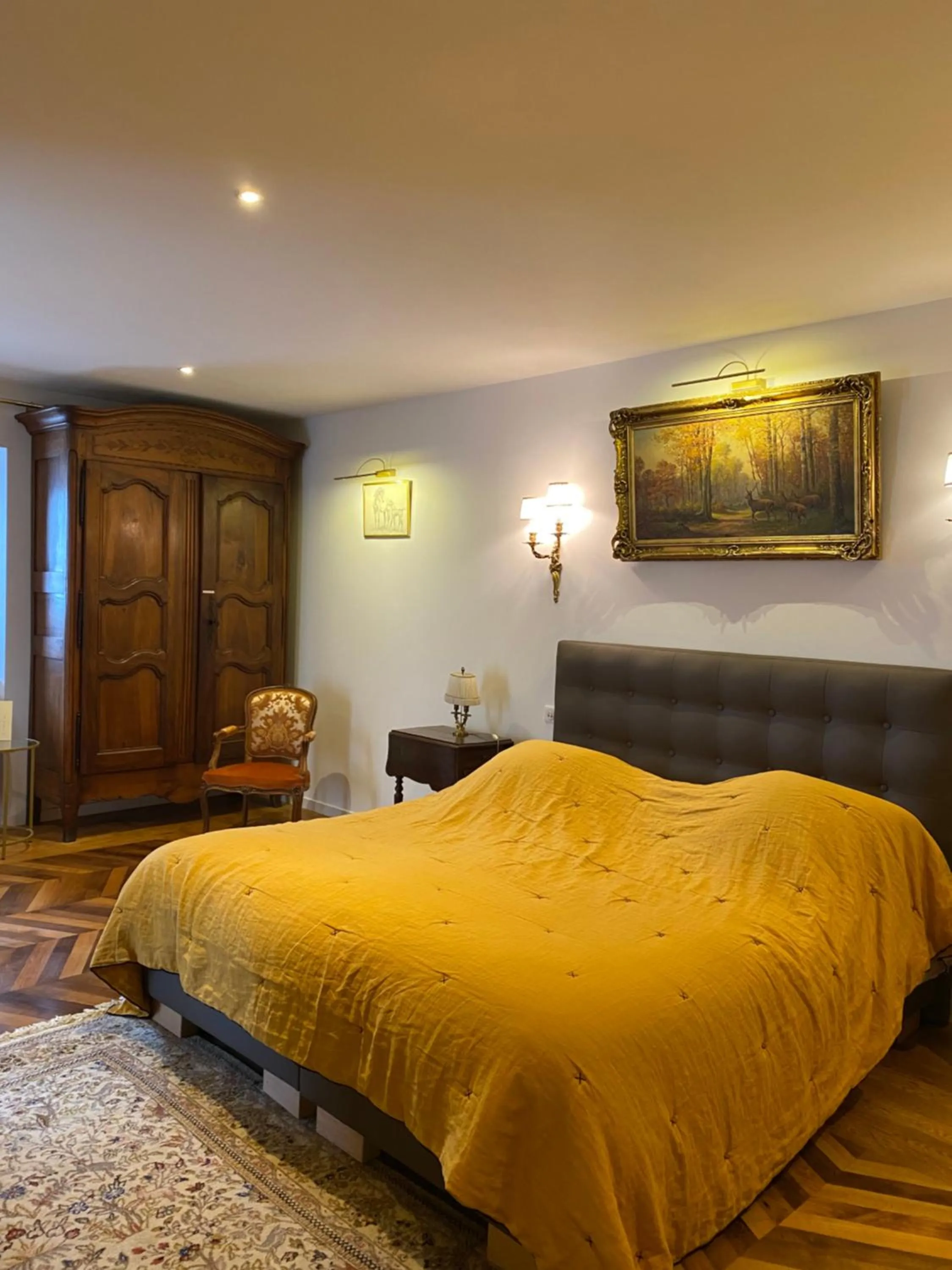 Bed in Château du Puech