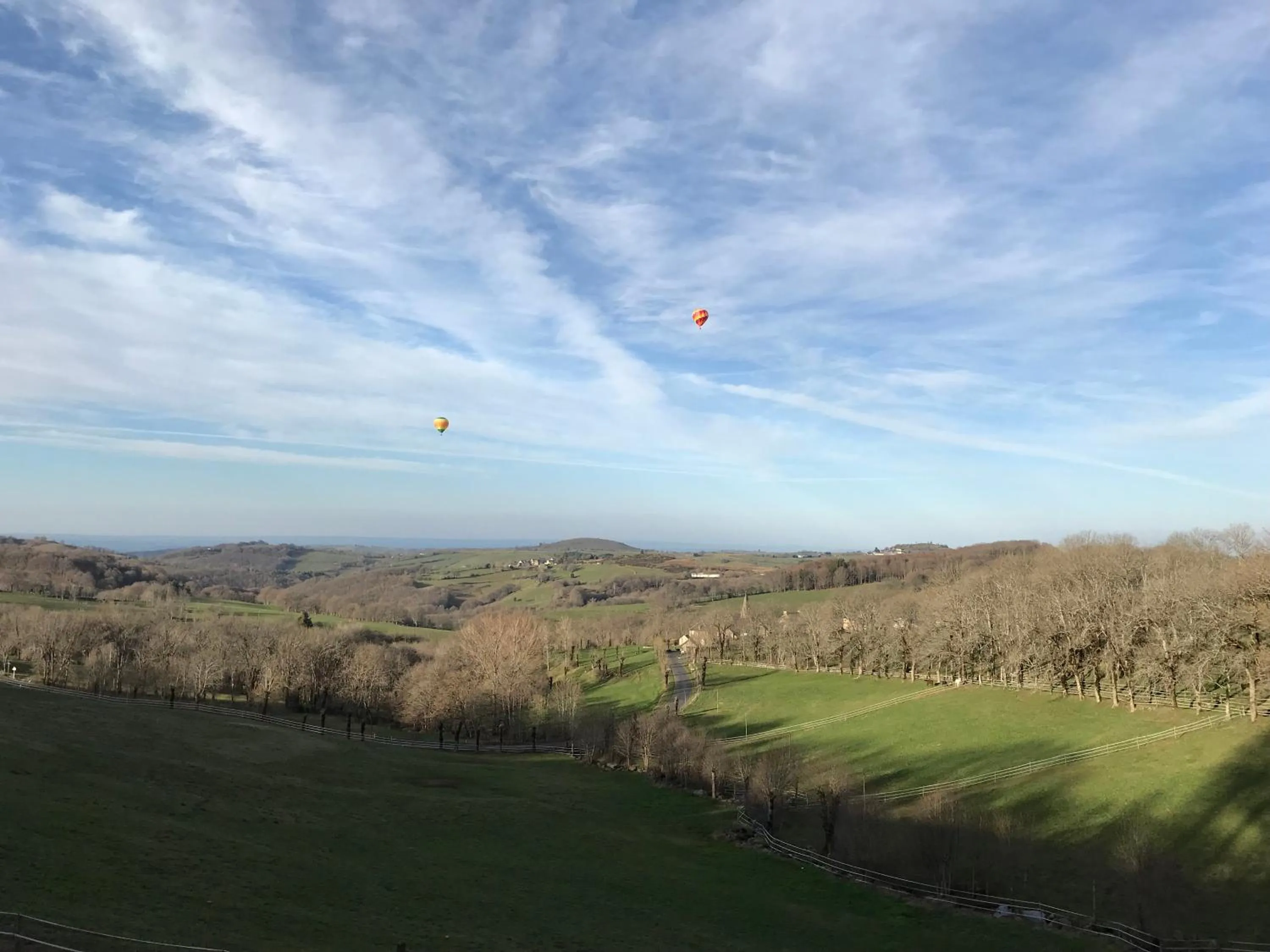 Natural landscape in Château du Puech