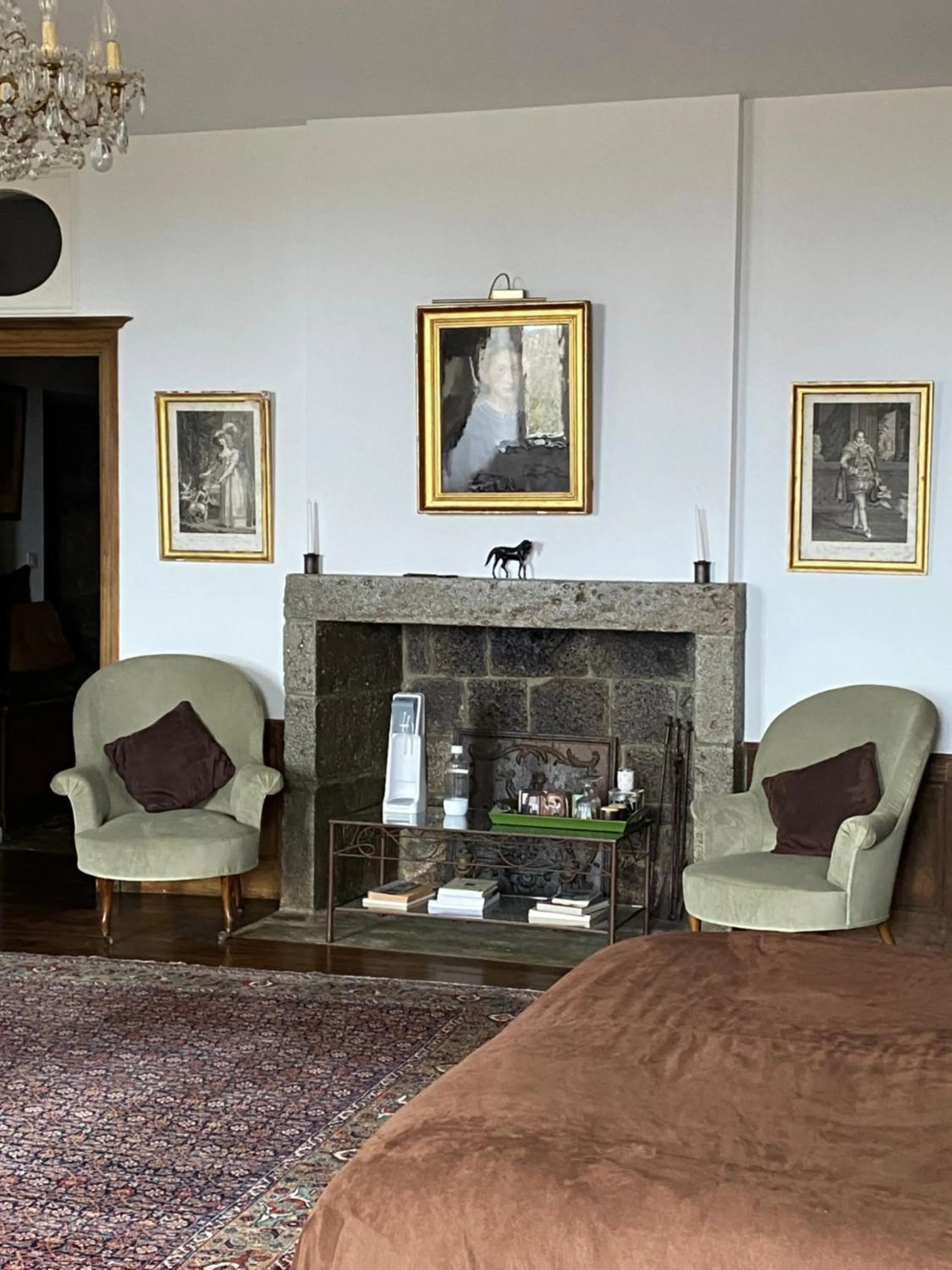 Seating area in Château du Puech en Aubrac