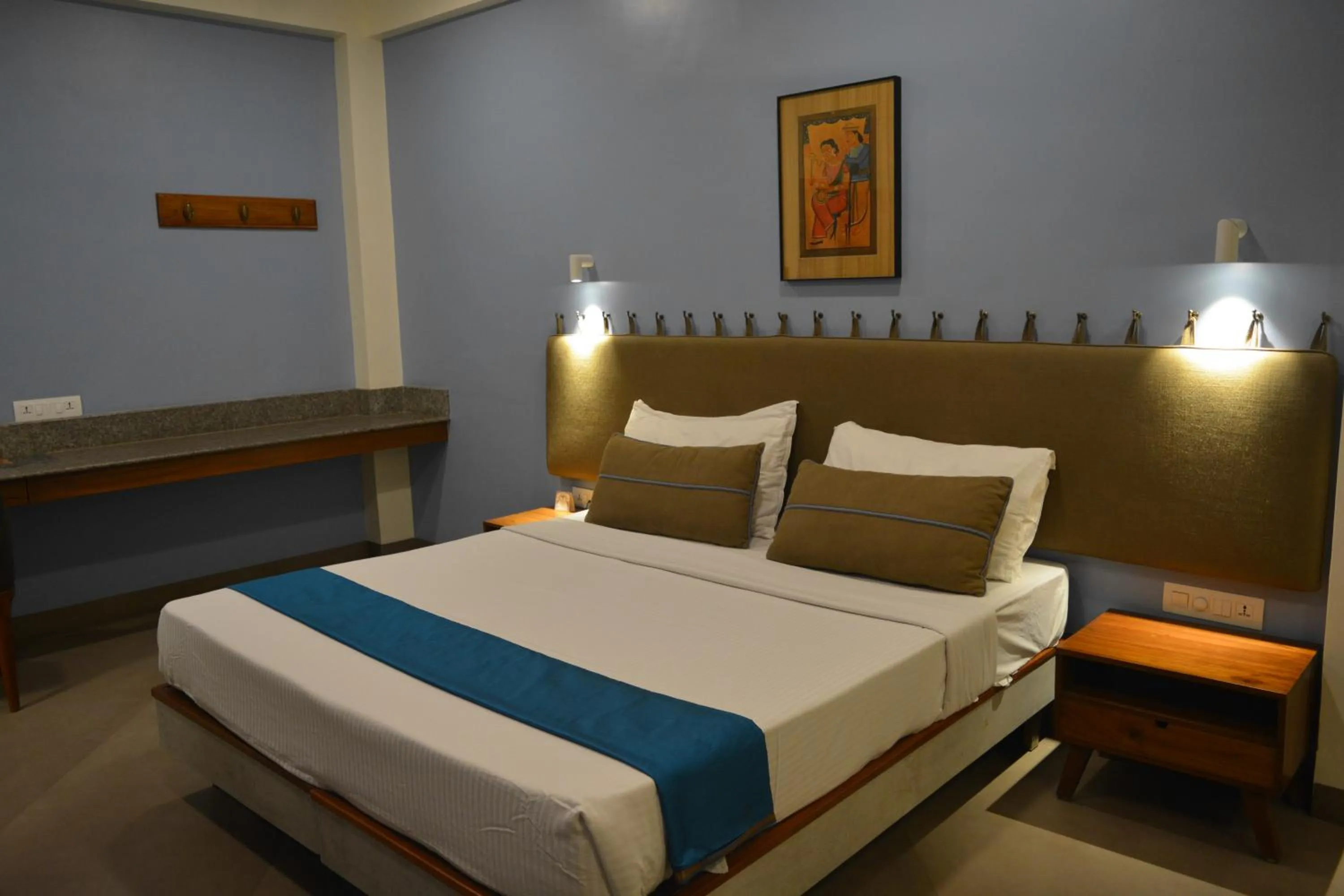 Bed in Hotel Shree Panchratna Pune