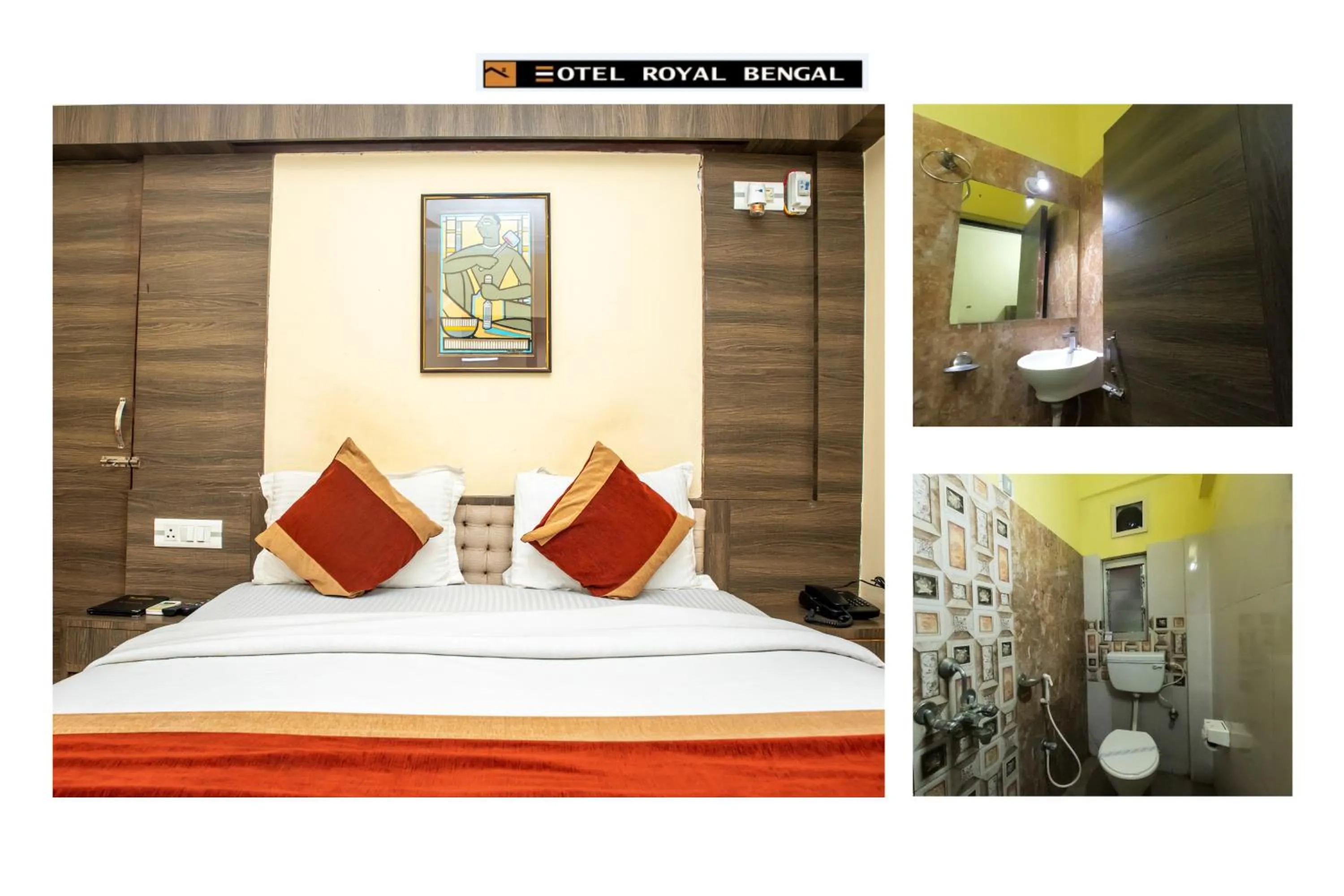 Bed in Hotel Royal Bengal