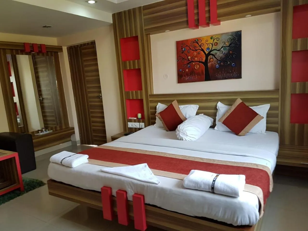 Bed in Hotel Royal Bengal