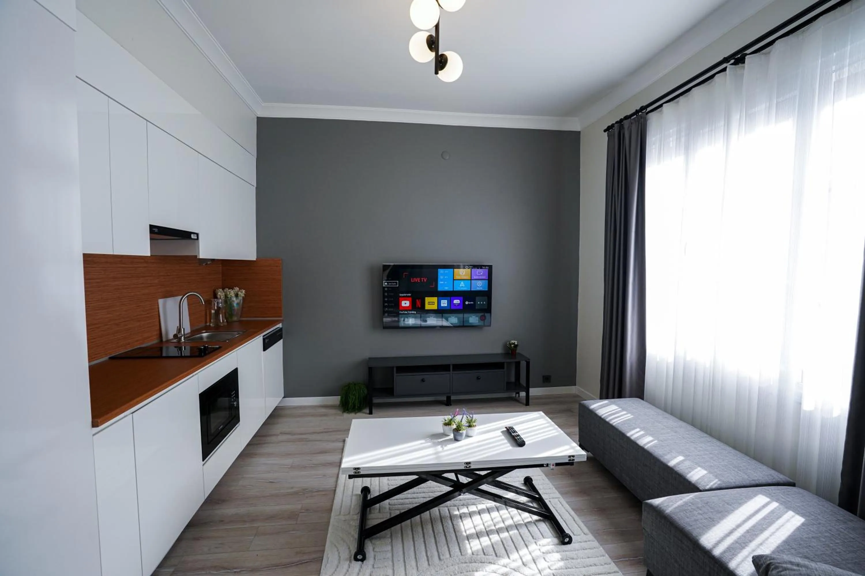 Living room in Merkuri apartments