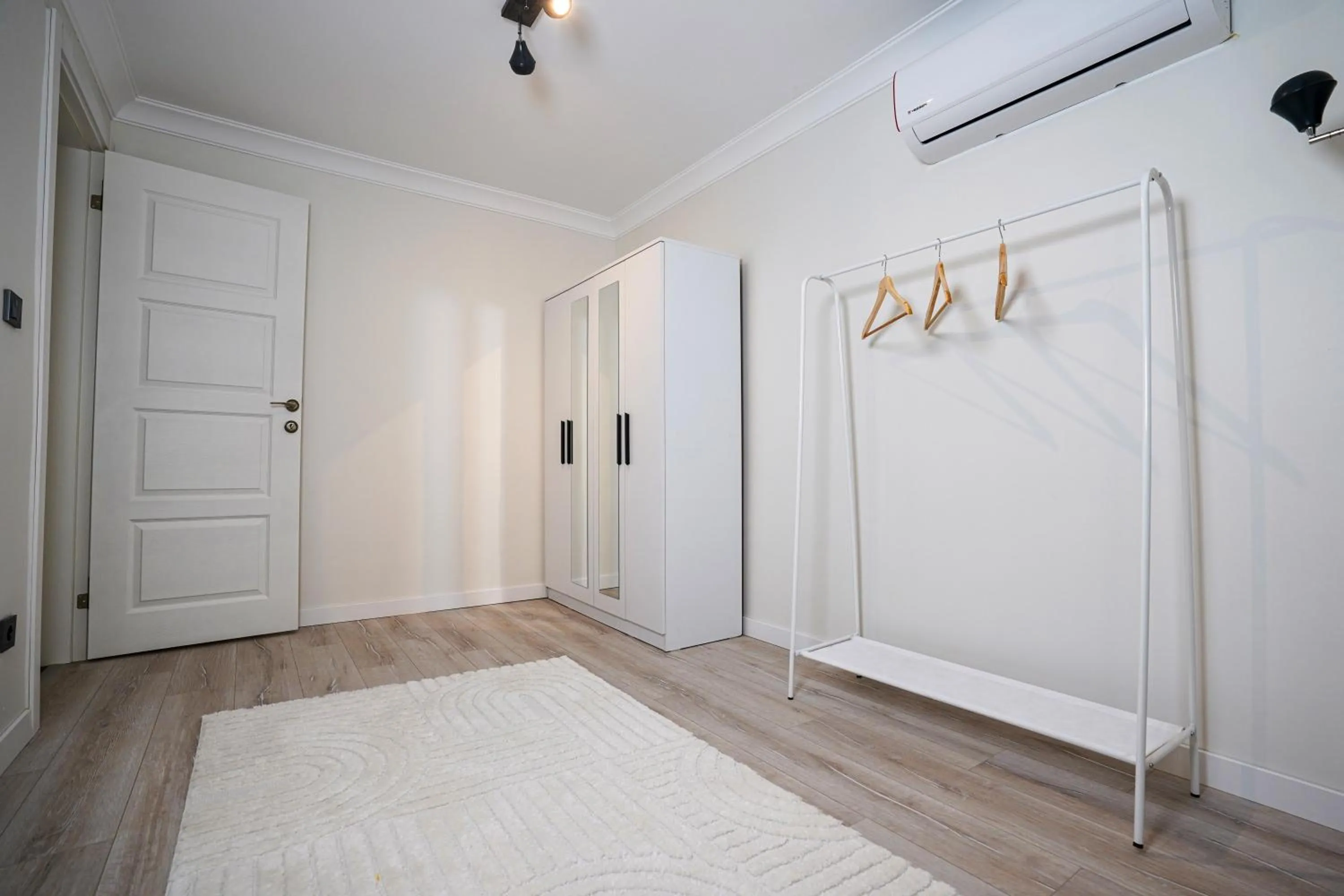 Bedroom in Merkuri apartments