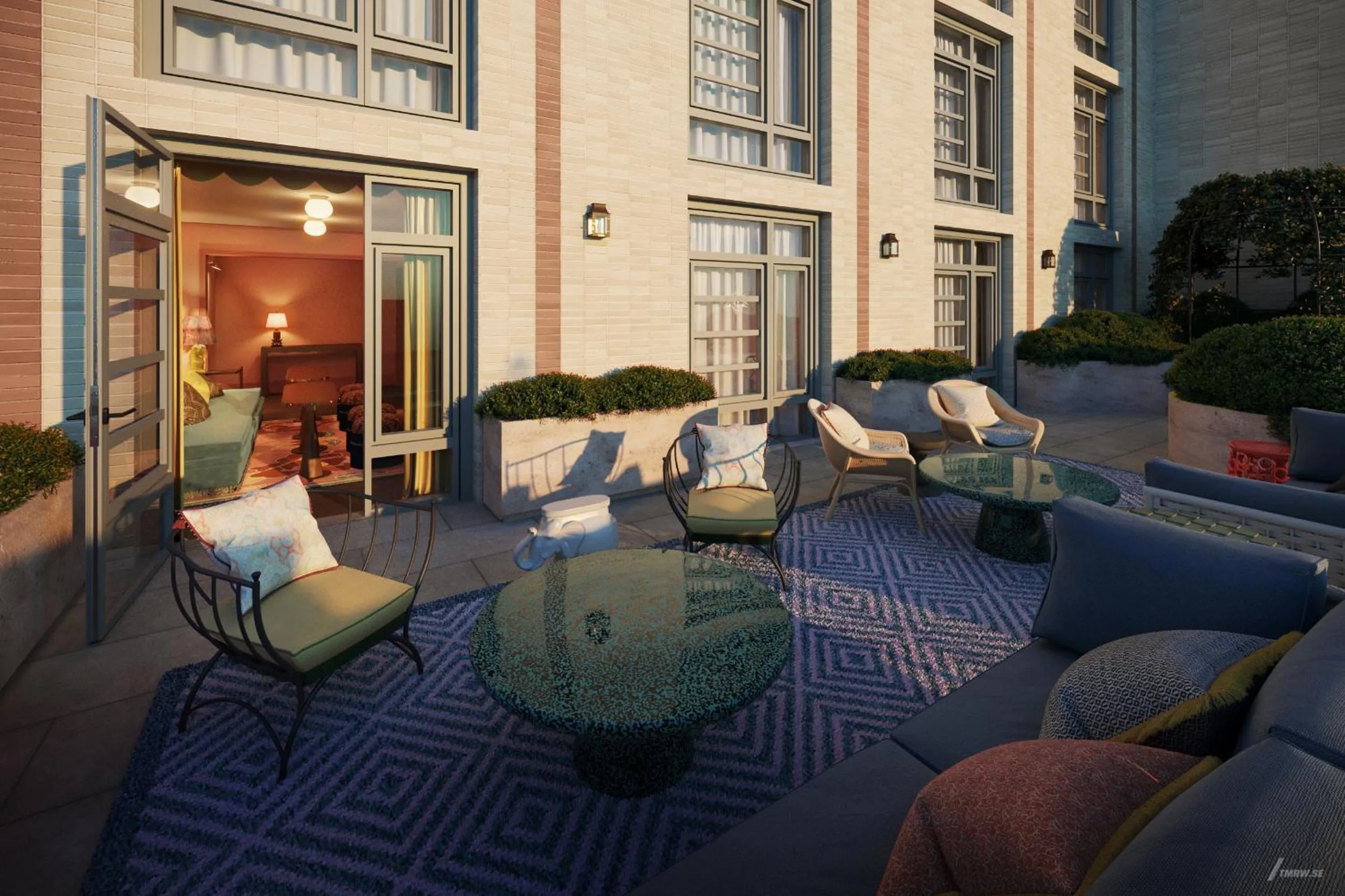 Balcony/Terrace in The Fifth Avenue Hotel
