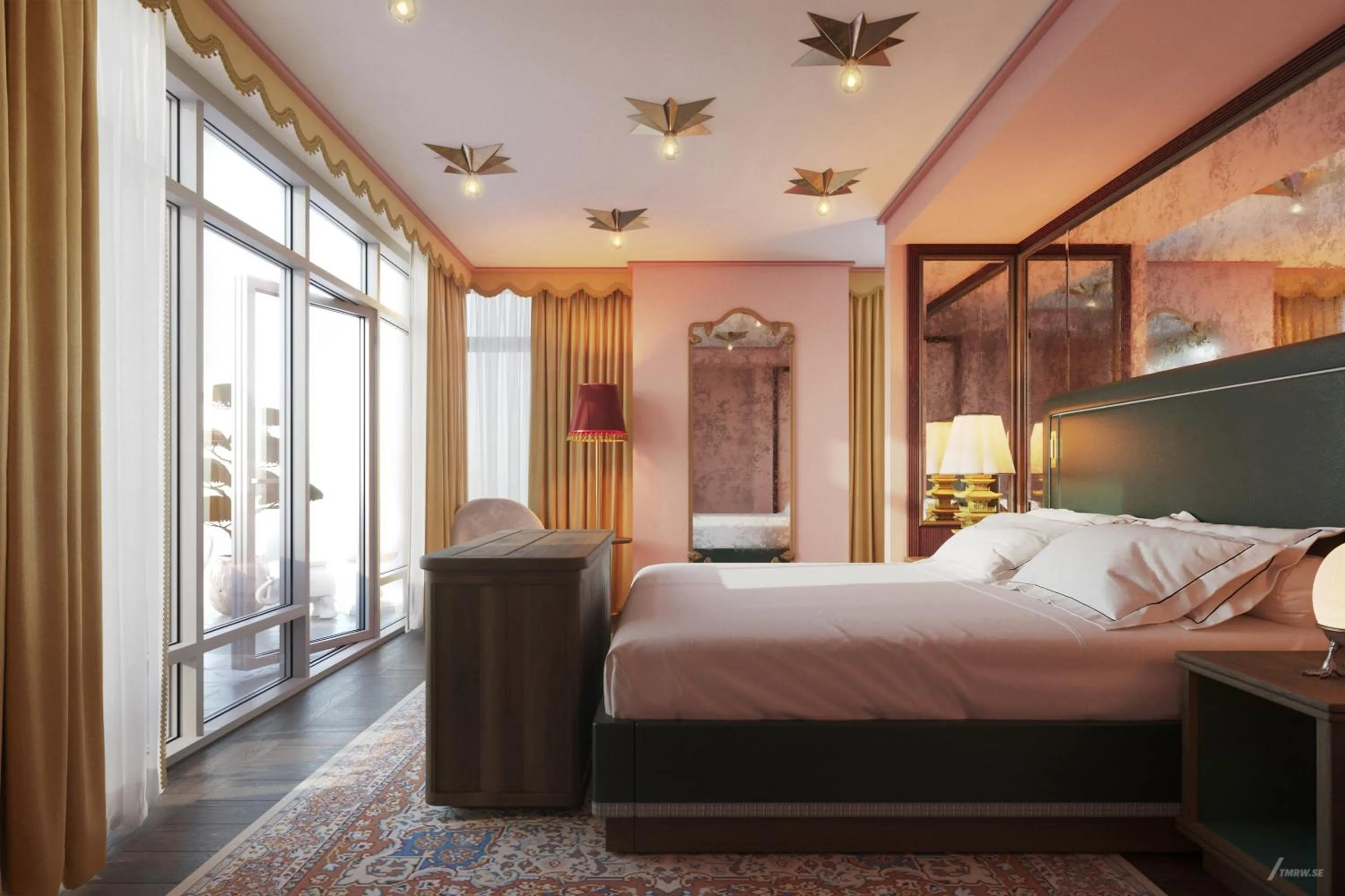 Bed in The Fifth Avenue Hotel