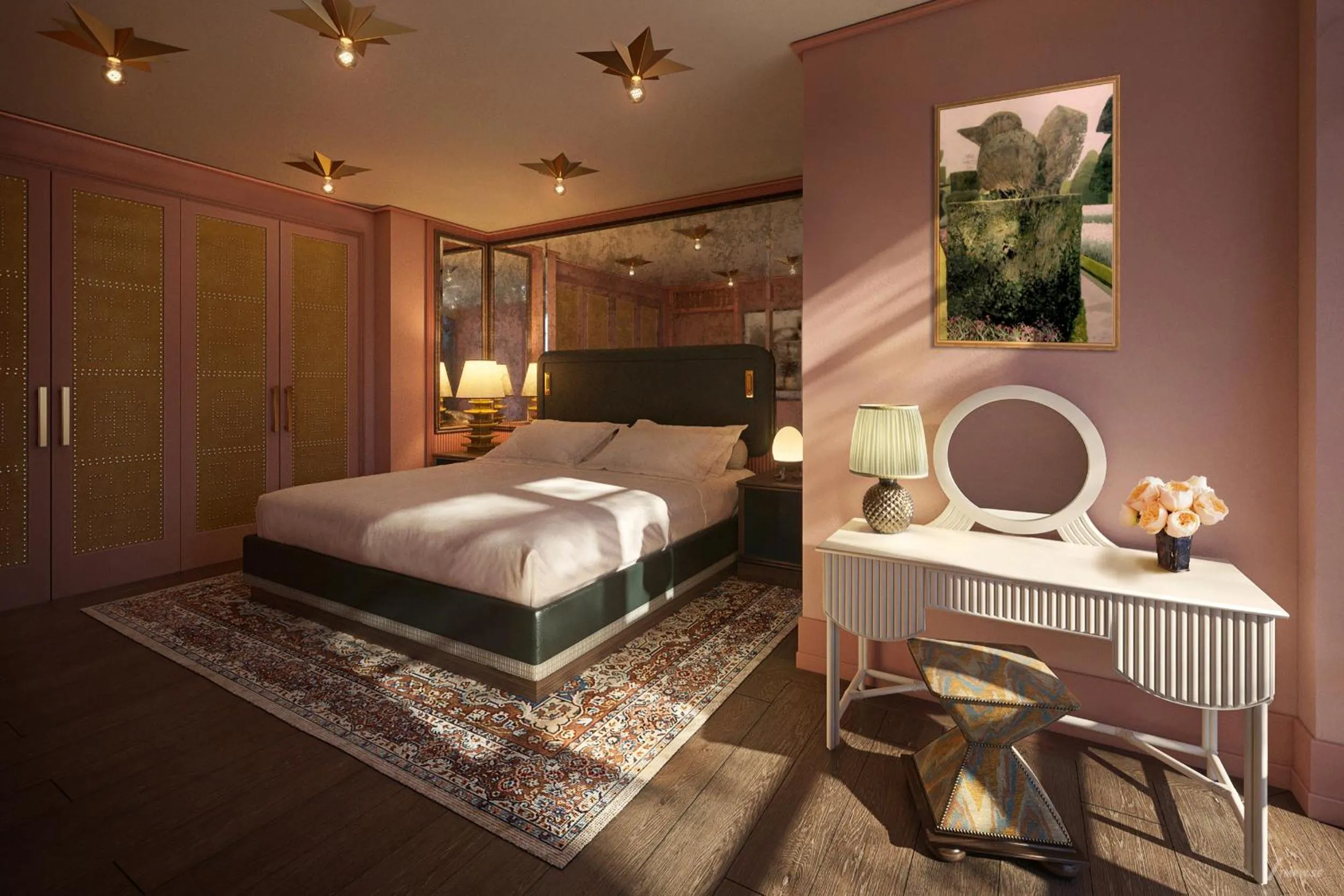 Bed in The Fifth Avenue Hotel