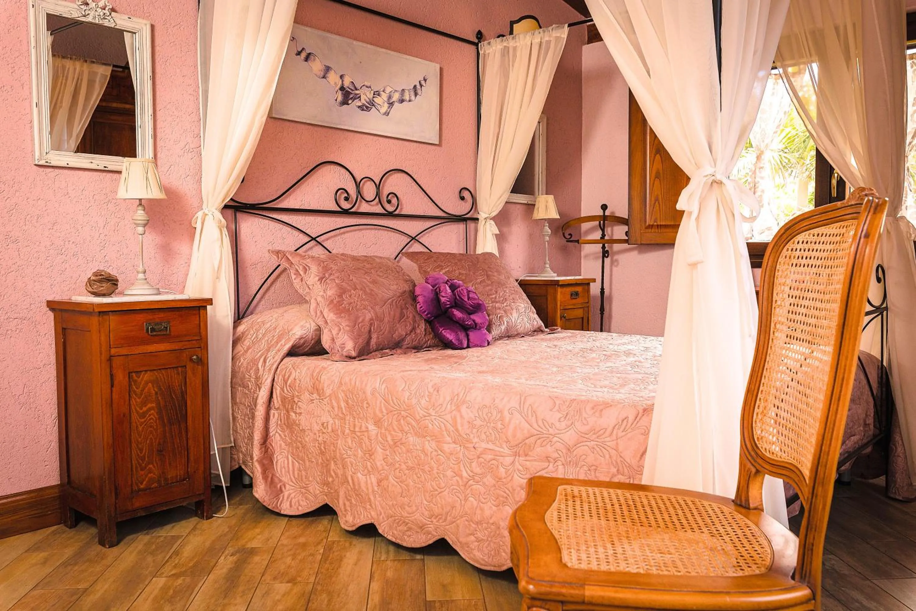 Bed in Relais Garden Cactus B&B