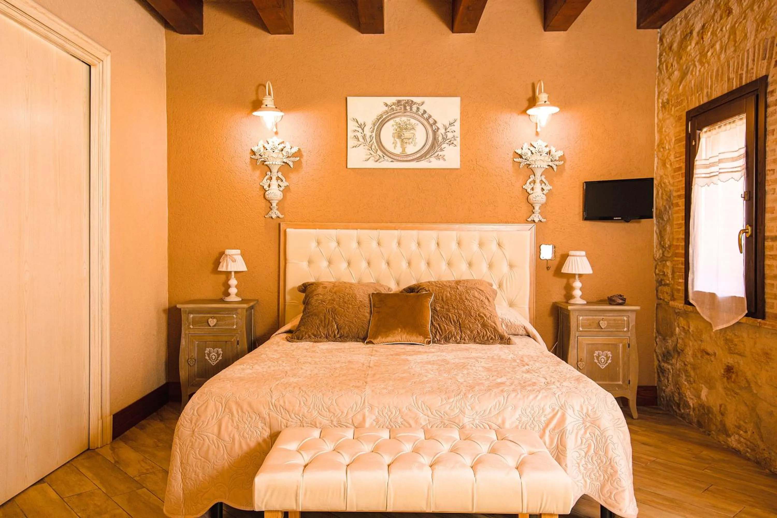 Bed in Relais Garden Cactus B&B