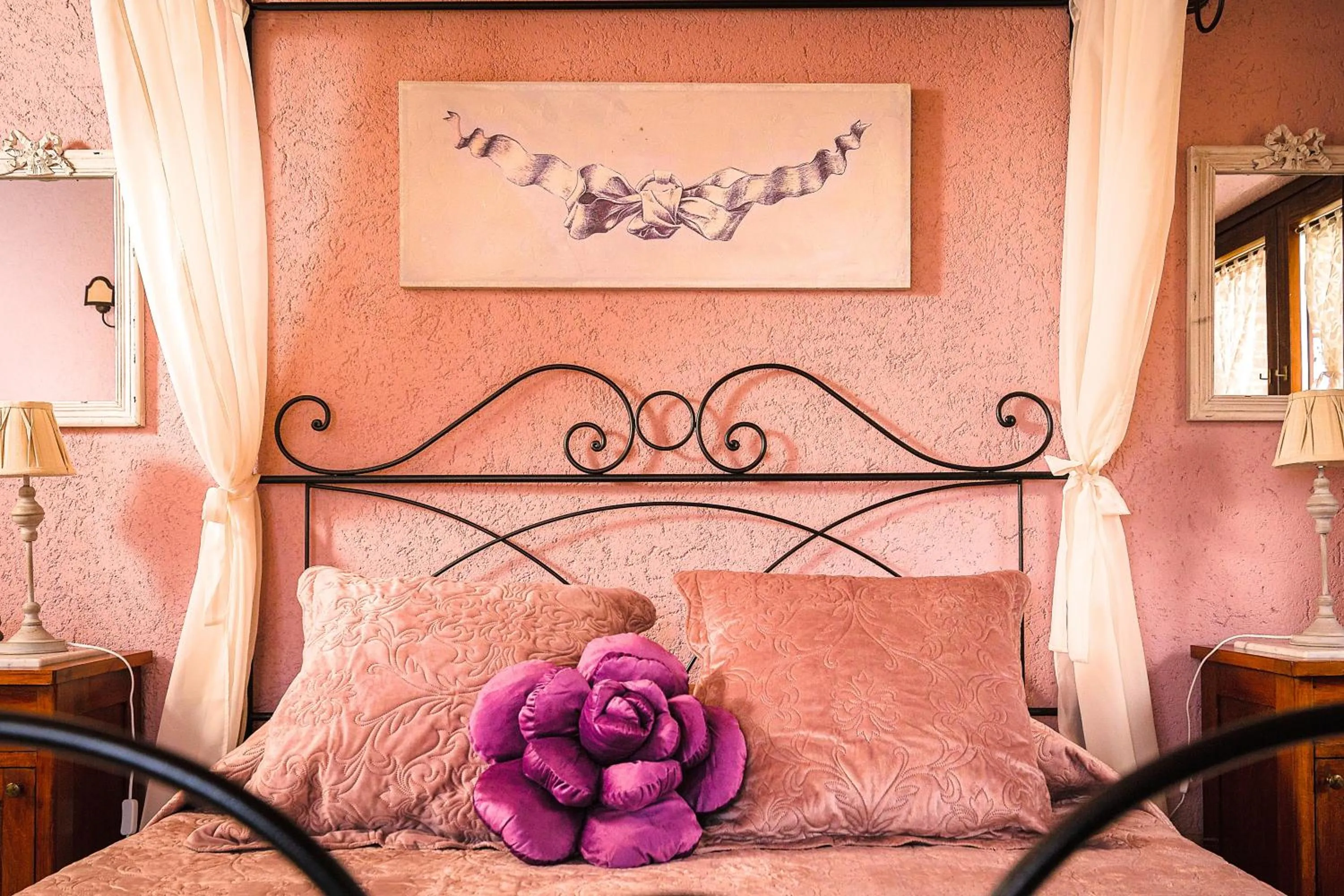 Bed in Relais Garden Cactus B&B