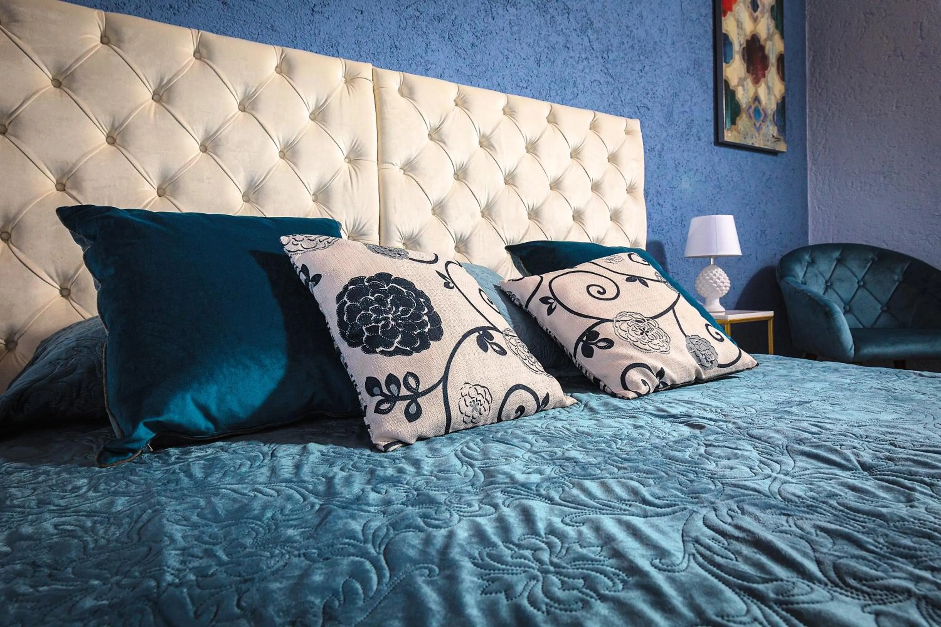 Bed in Relais Garden Cactus B&B