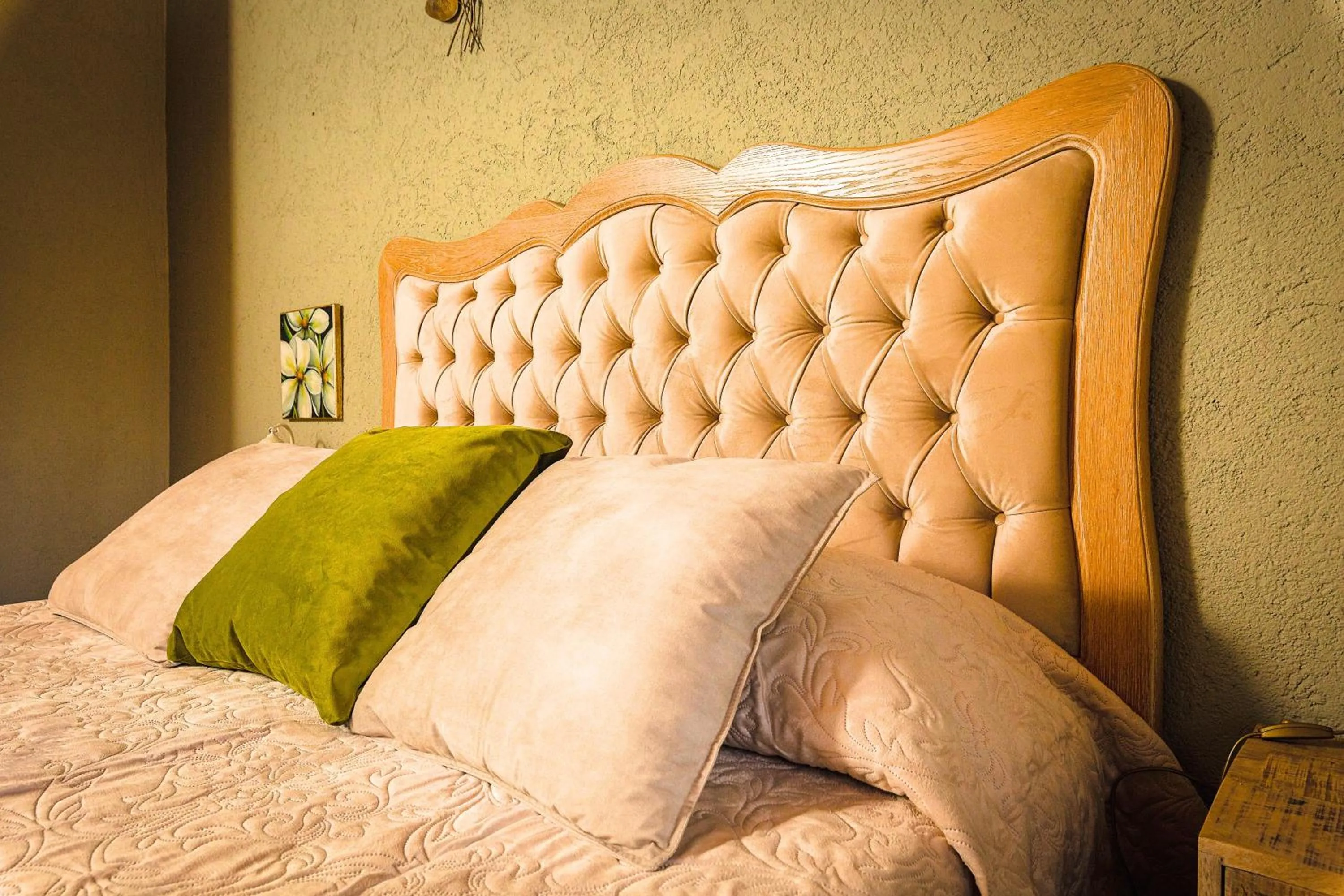 Bed in Relais Garden Cactus B&B