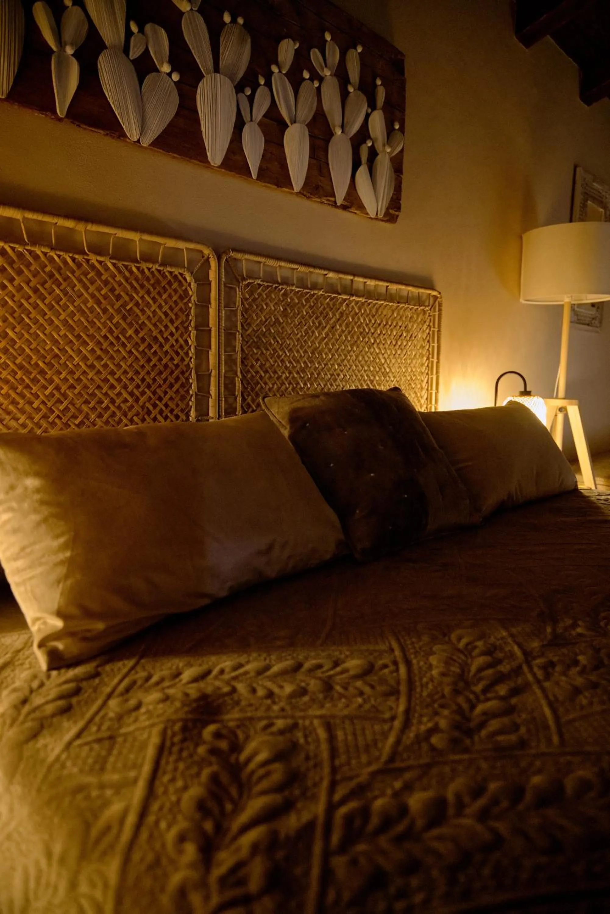 Bed in Relais Garden Cactus B&B