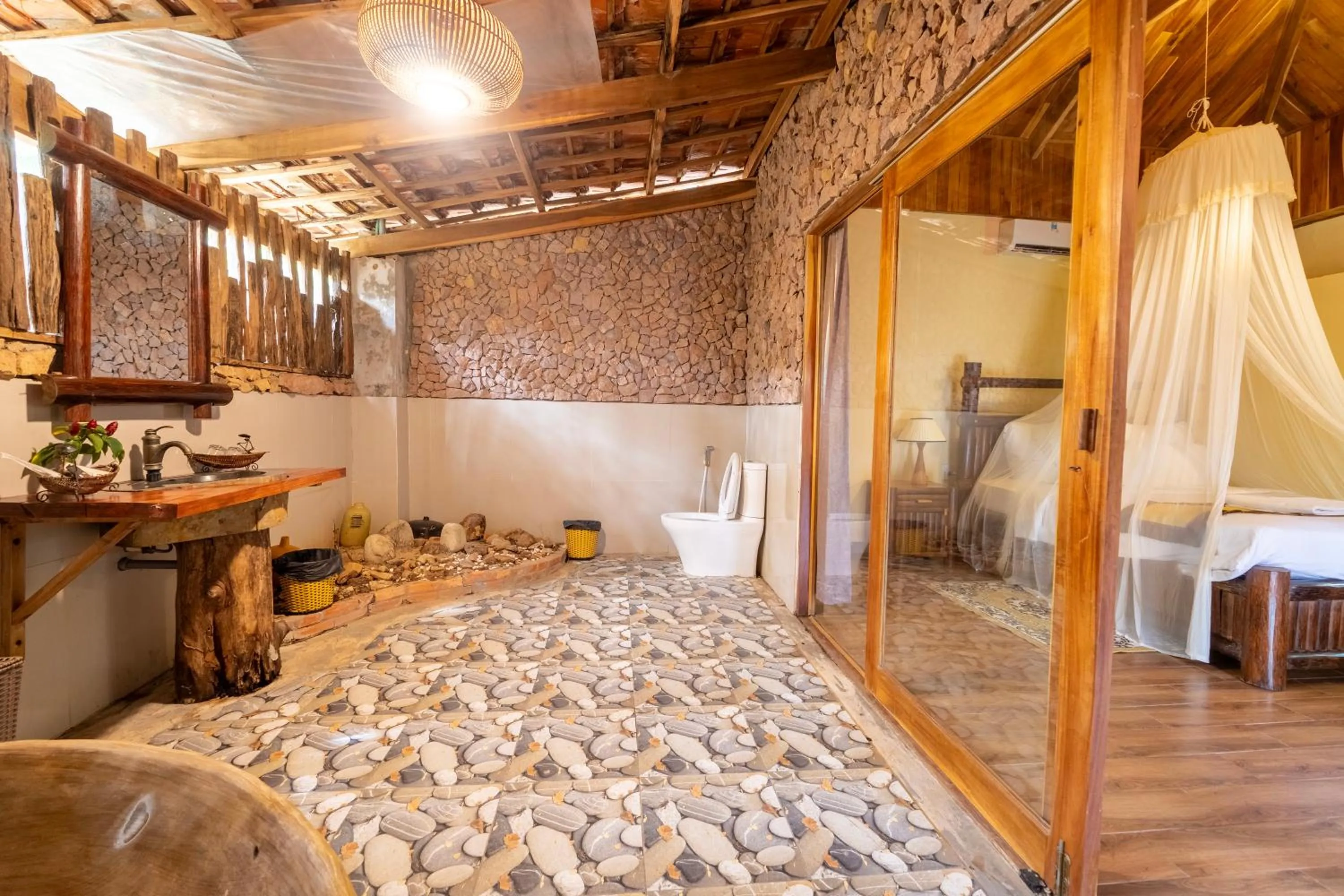 Bathroom, Bed in Milana Beach Resort & Spa Phú Quốc - Formely Chez Carole Beach Resort and Spa