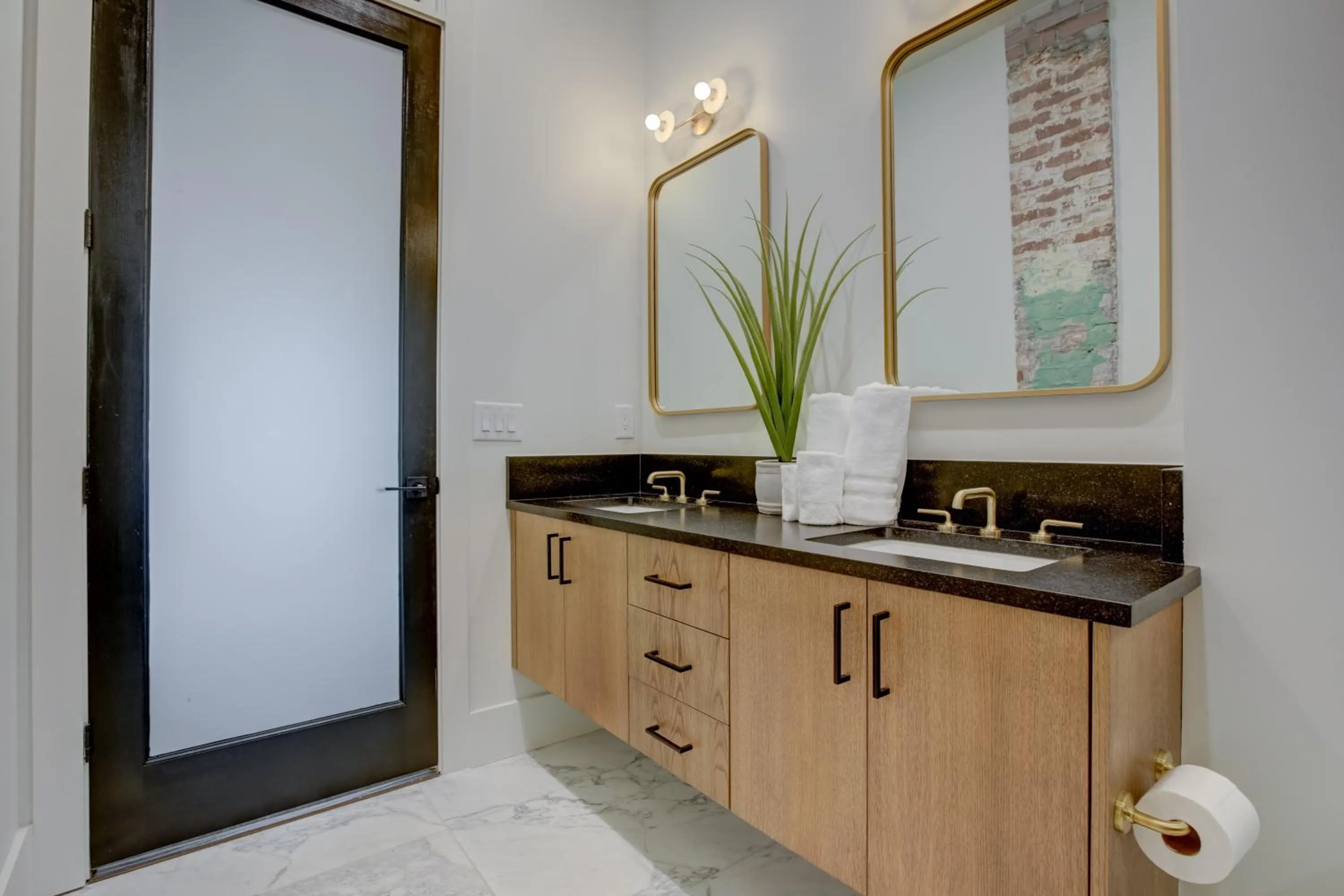 Bathroom in Loft condo by Mercedes Benz w balcony Apt 101