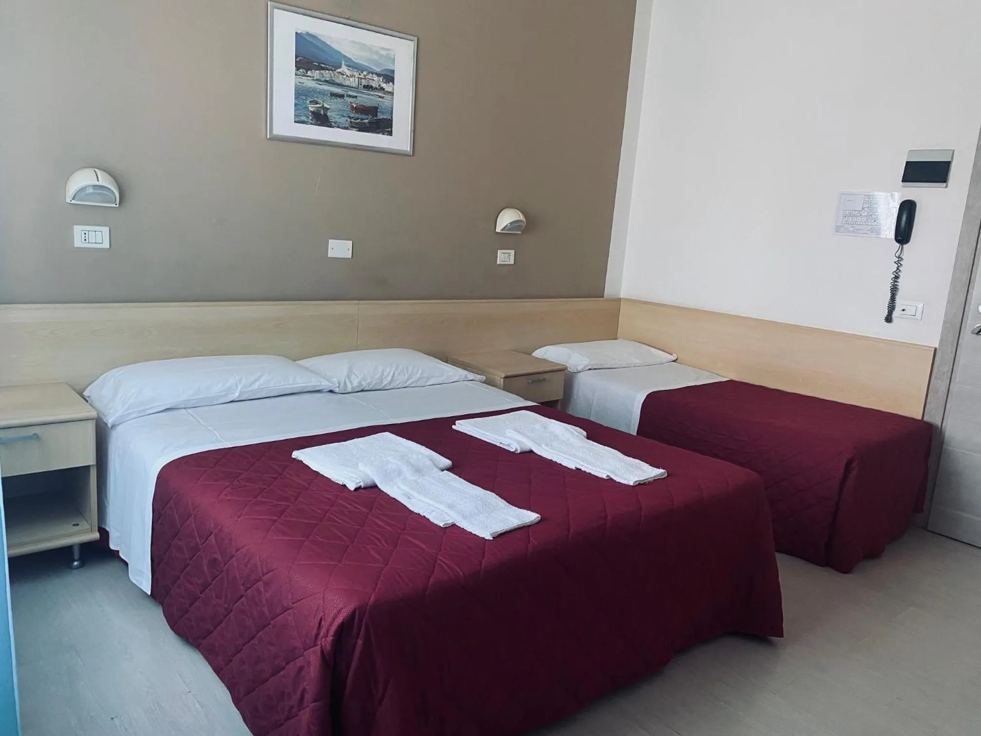 Bed in Hotel New Primula