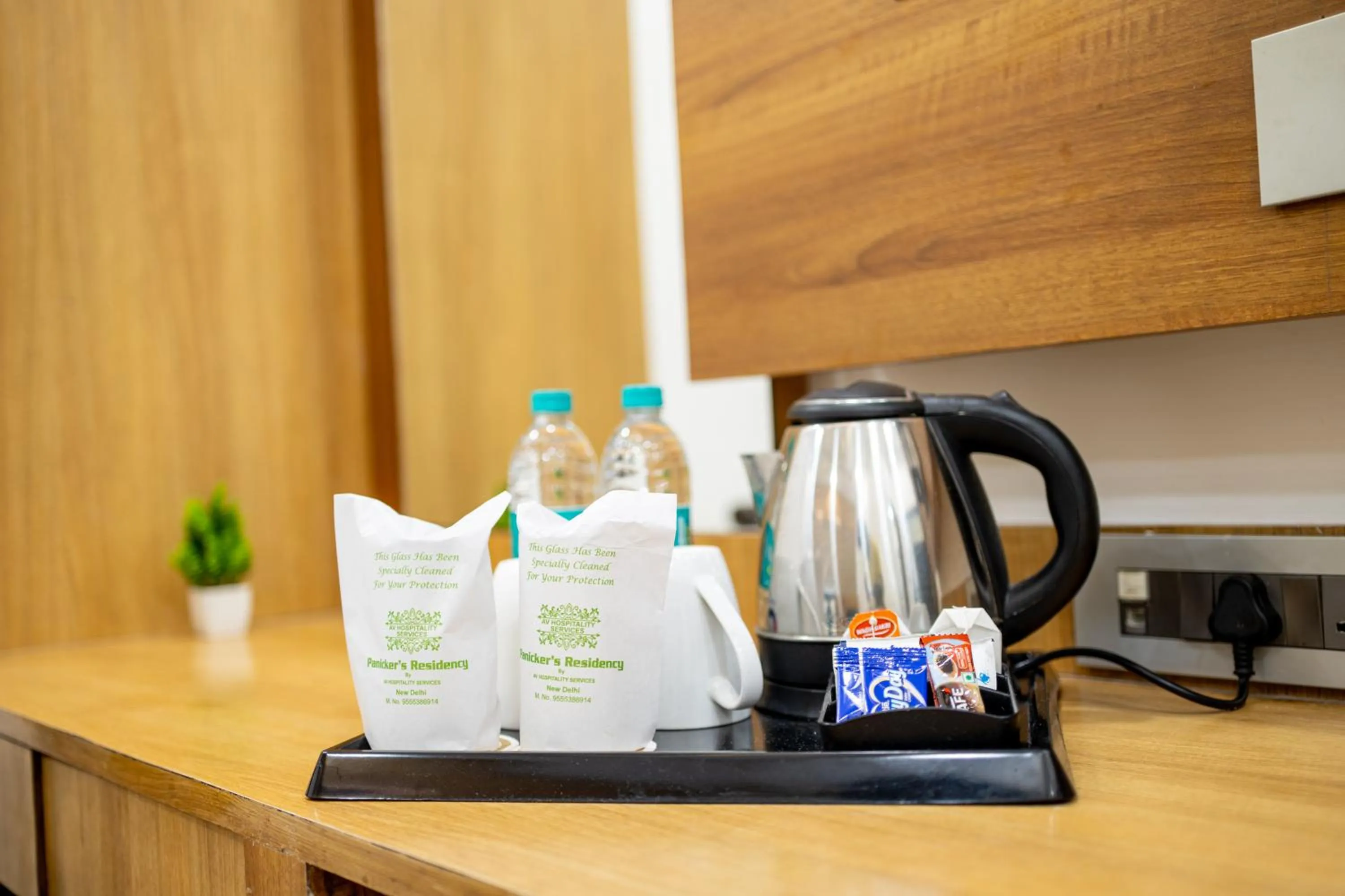 Coffee/tea facilities in Hotel Panickers Residency - Near Ganga Ram & BLK Hospital - Karol Bagh