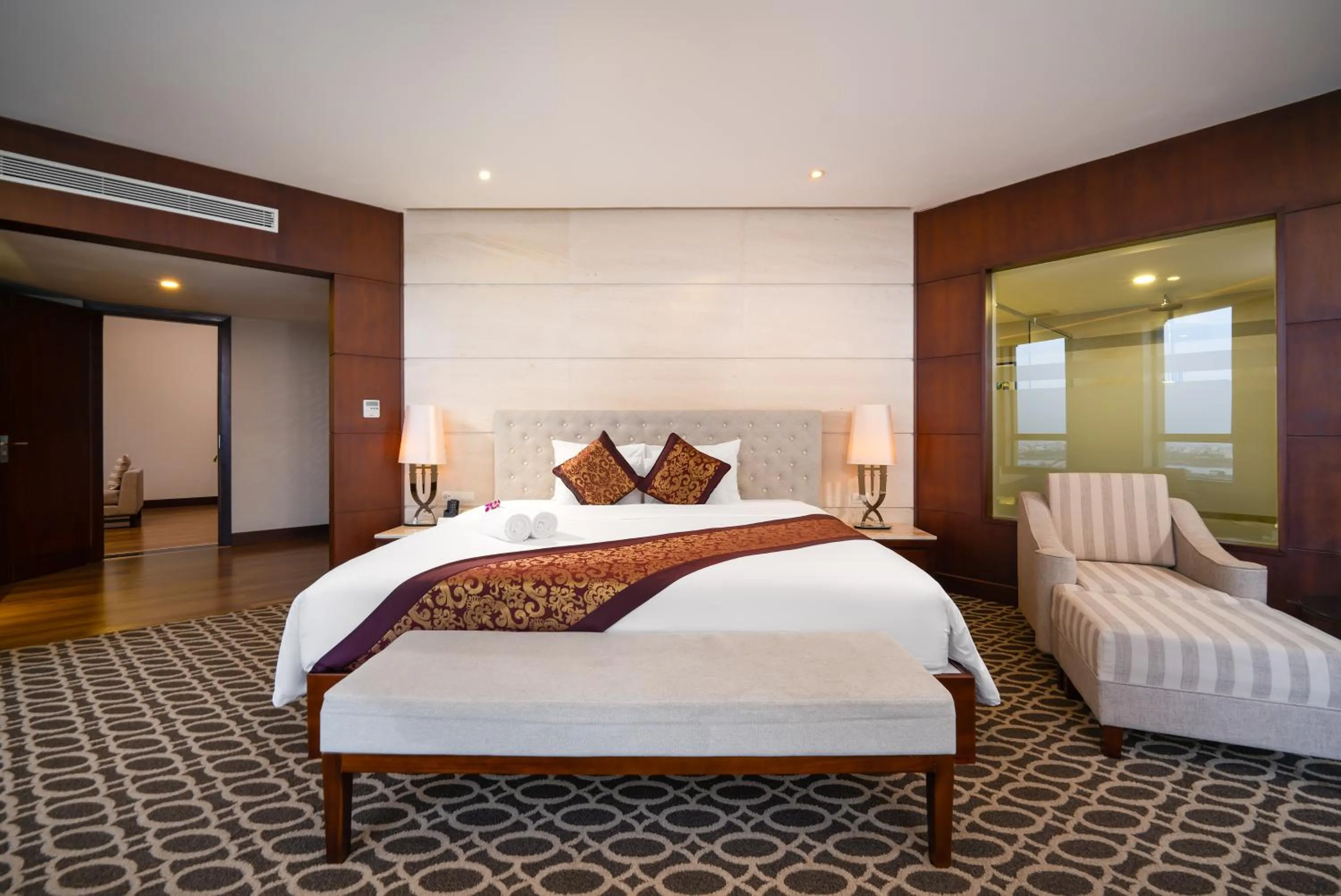 Bed in Minh Toan Galaxy Hotel