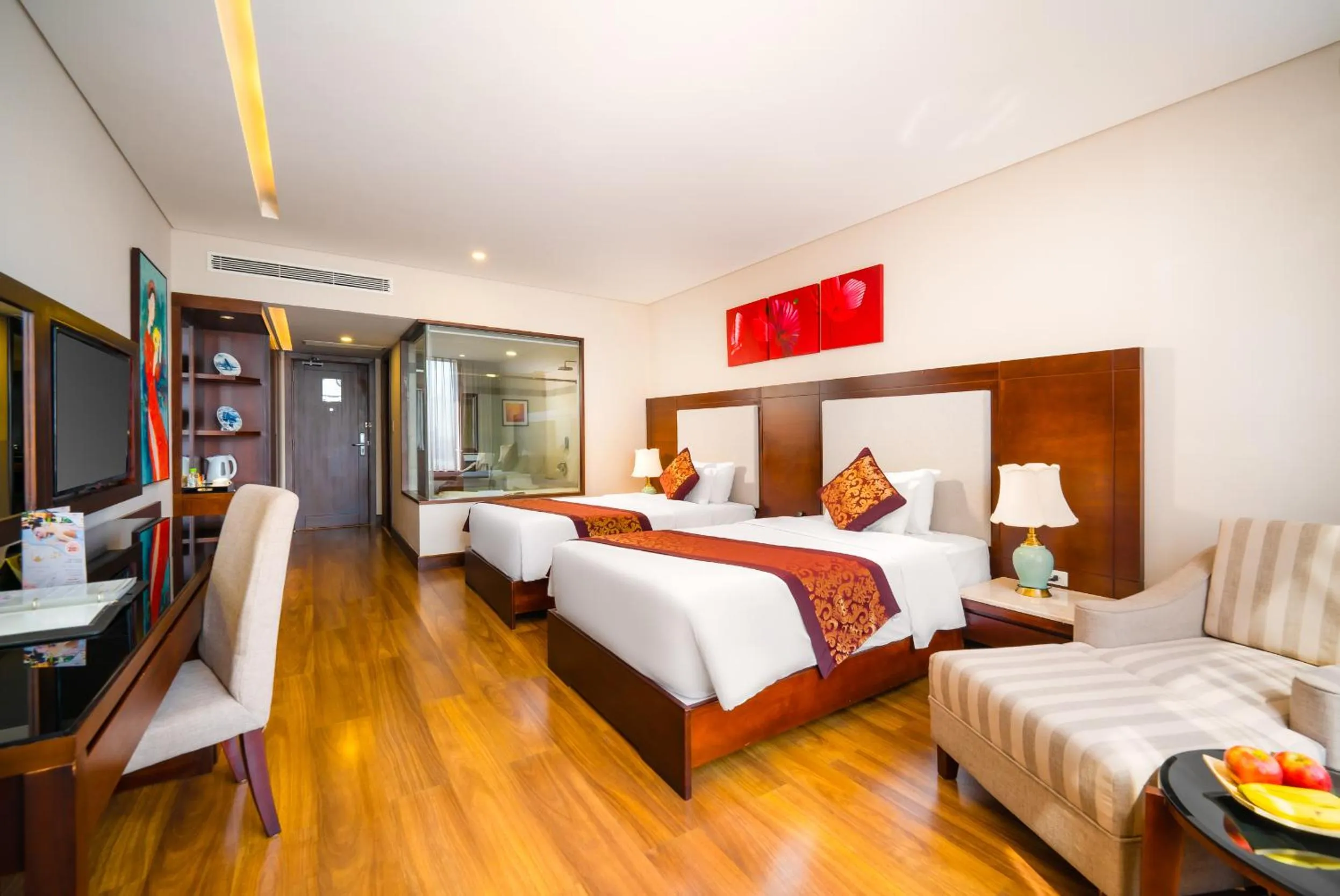 Bedroom, Bed in Minh Toan Galaxy Hotel