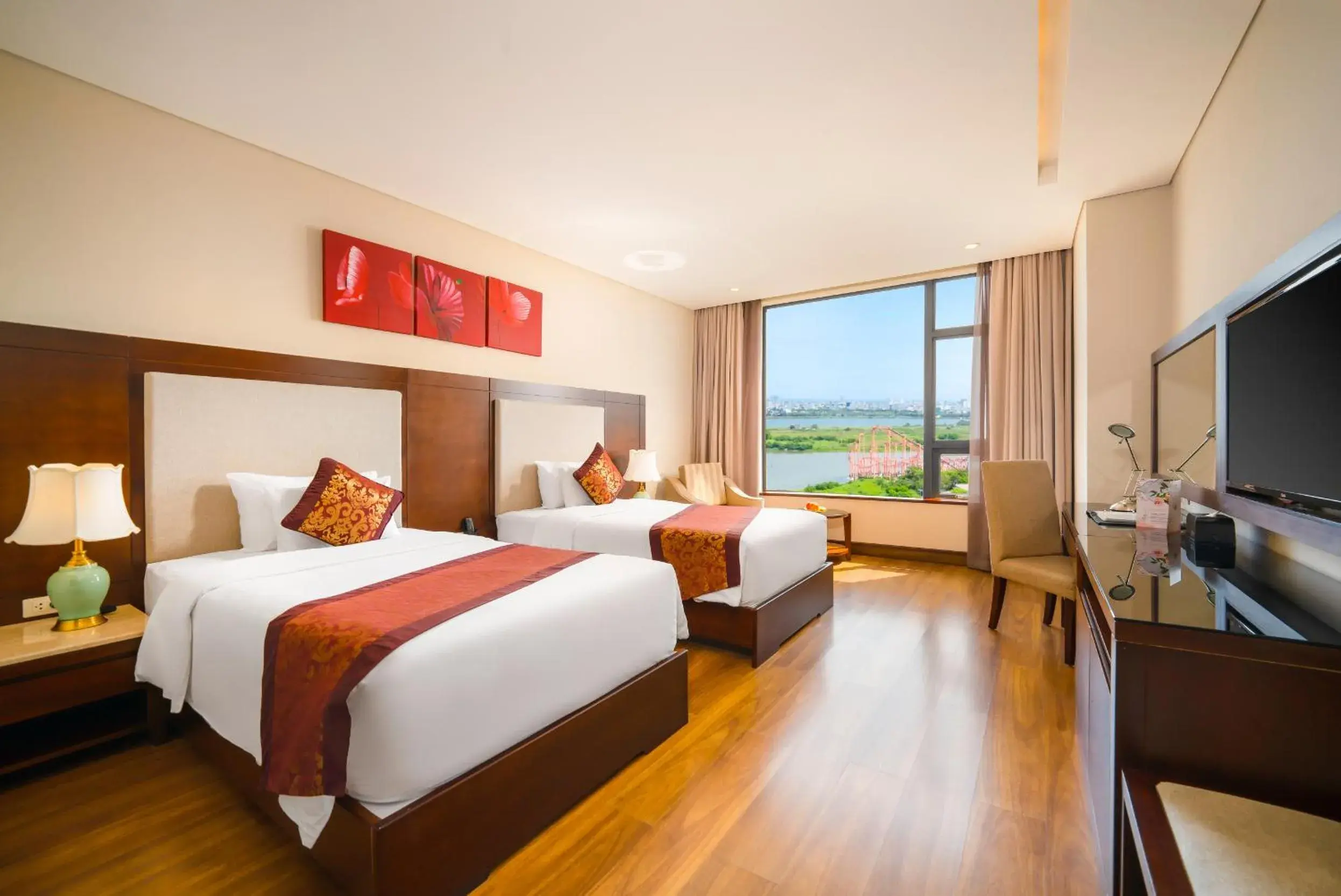 Premier Deluxe Twin Room in Minh Toan Galaxy Hotel Premier Deluxe Twin Room in Minh Toan Galaxy Hotel