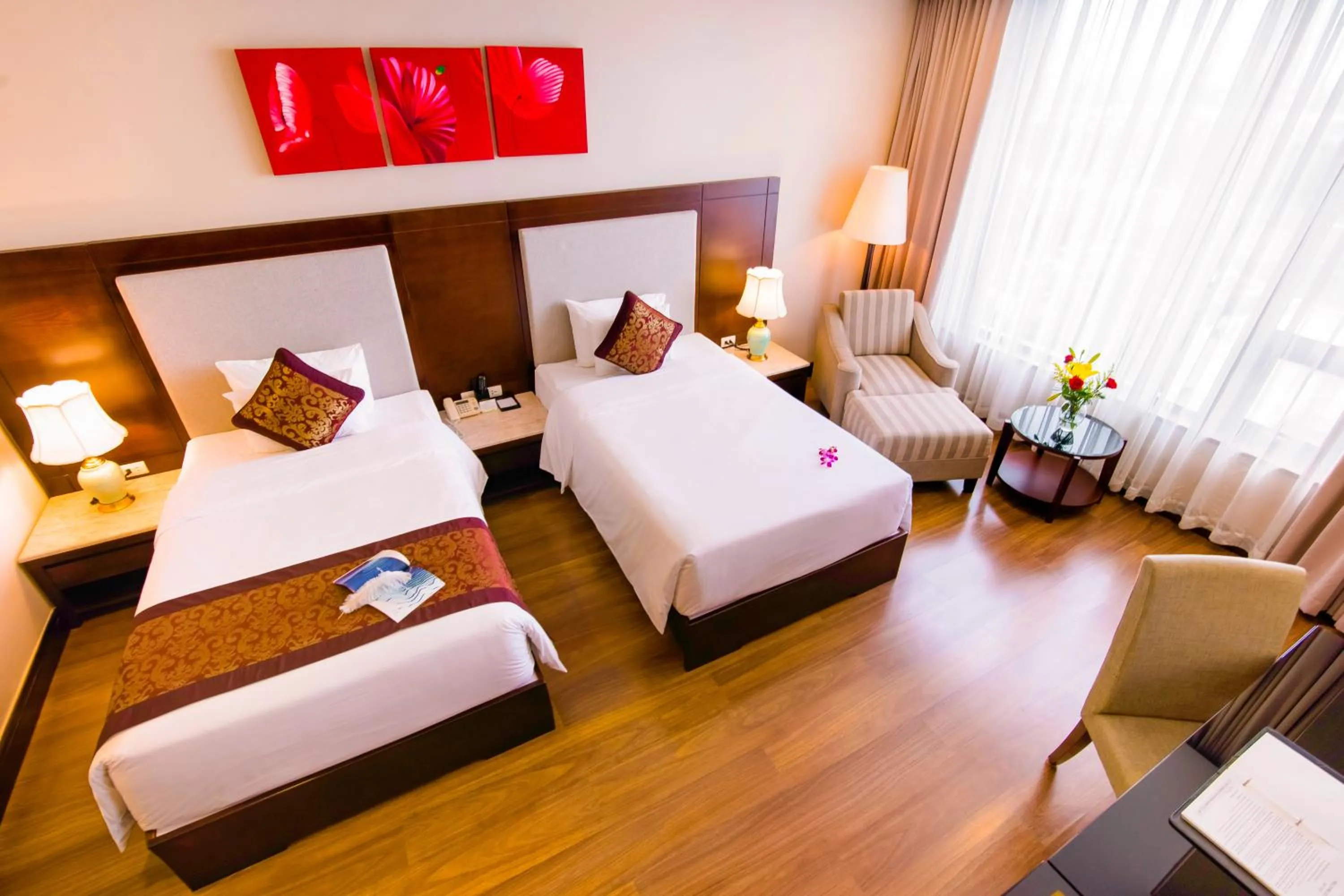 Bed in Minh Toan Galaxy Hotel