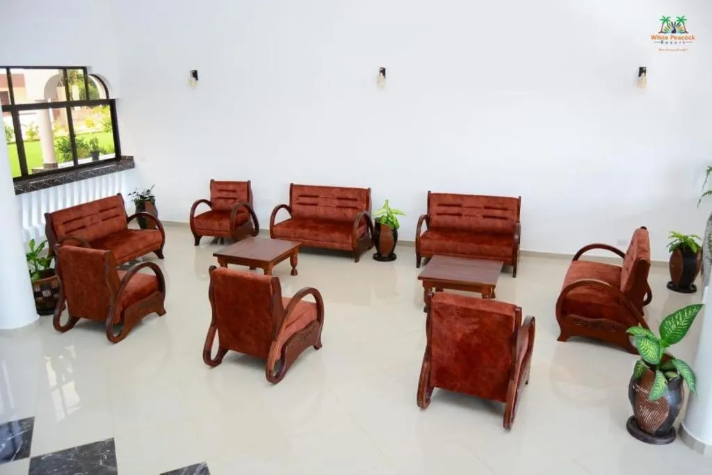 Communal lounge/ TV room in White Peacock Resort Mtwapa