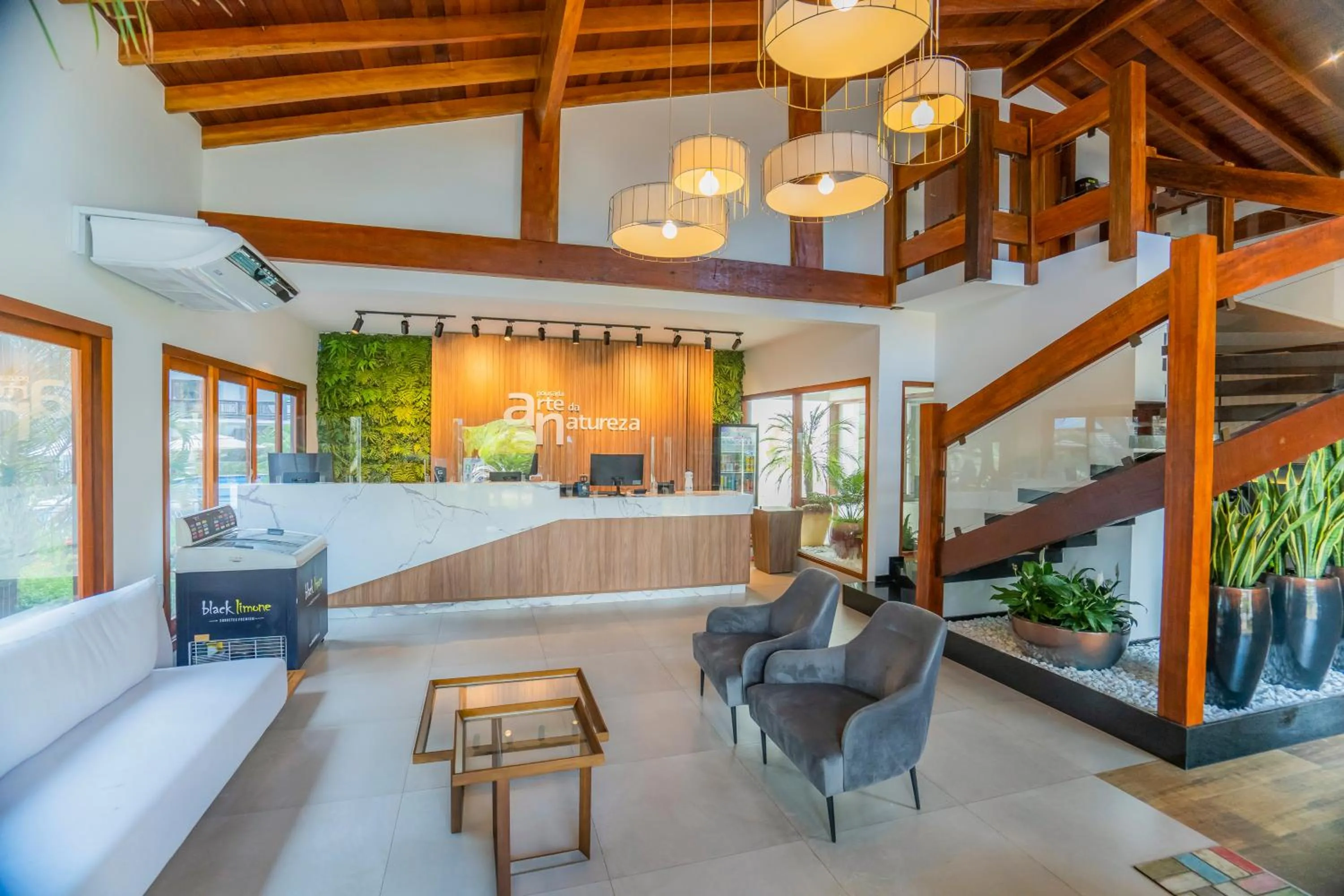 Lobby or reception in Arte da Natureza Hotel Bonito