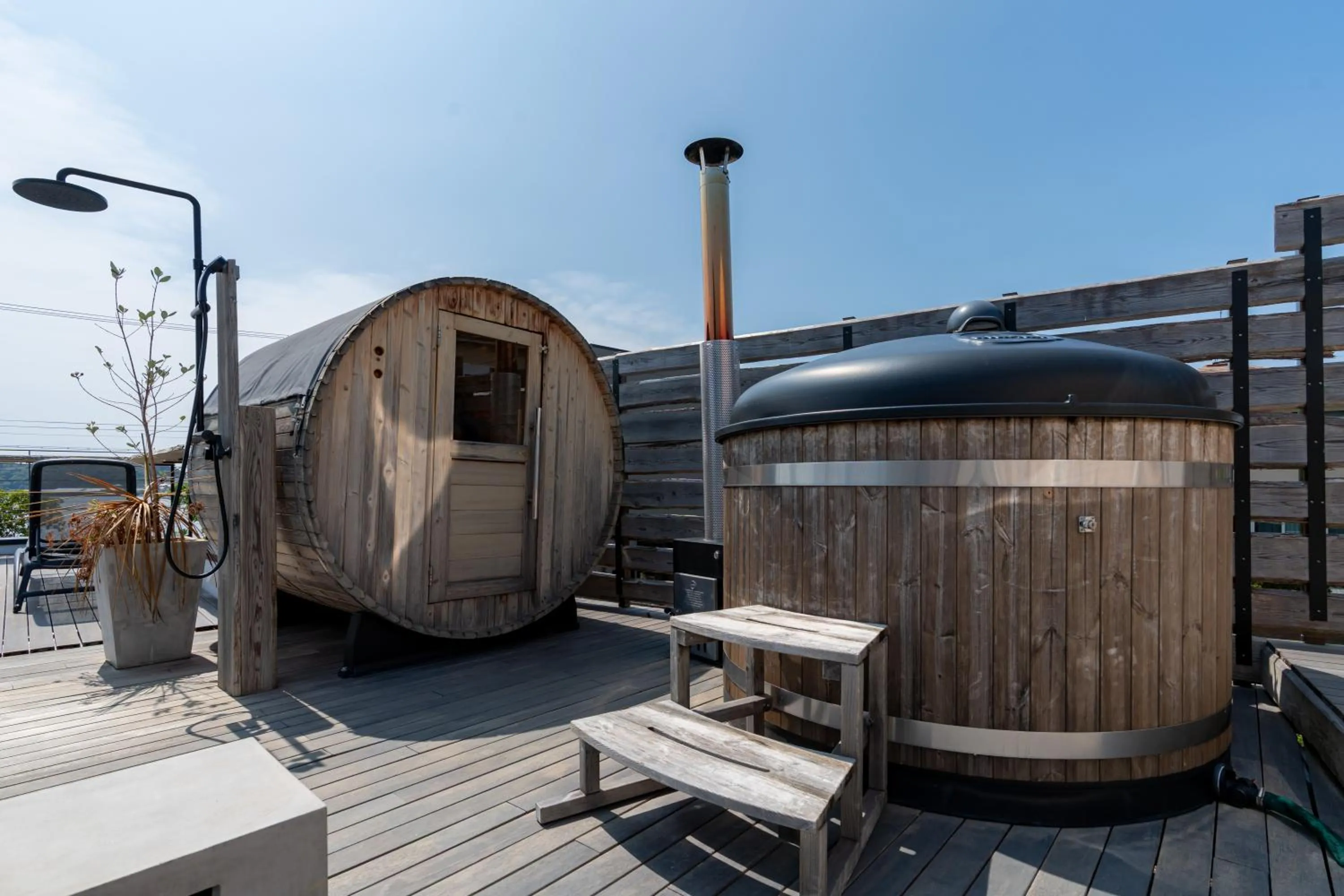 Sauna in villa vacances hamanako